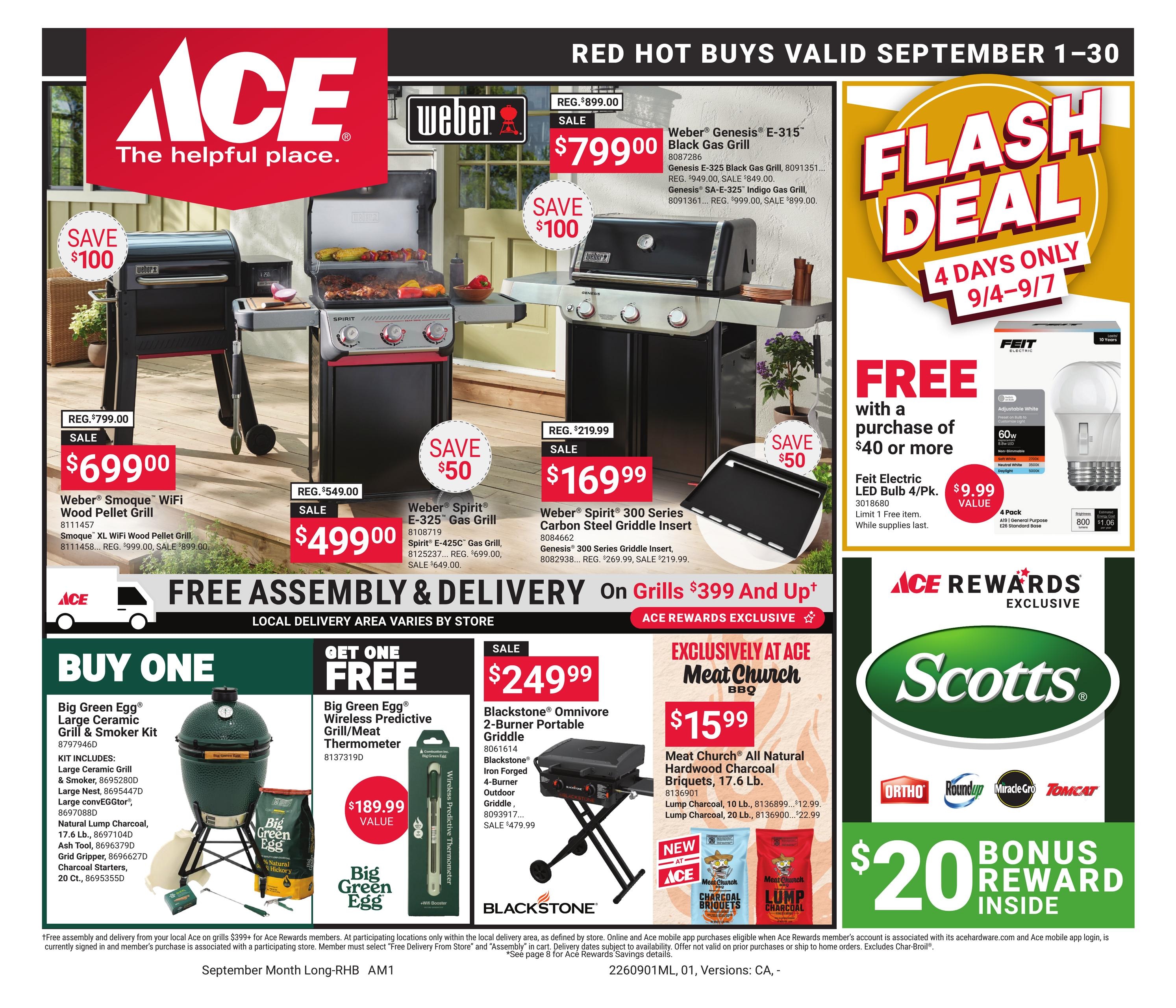 Ace Hardware weekly ad page 1