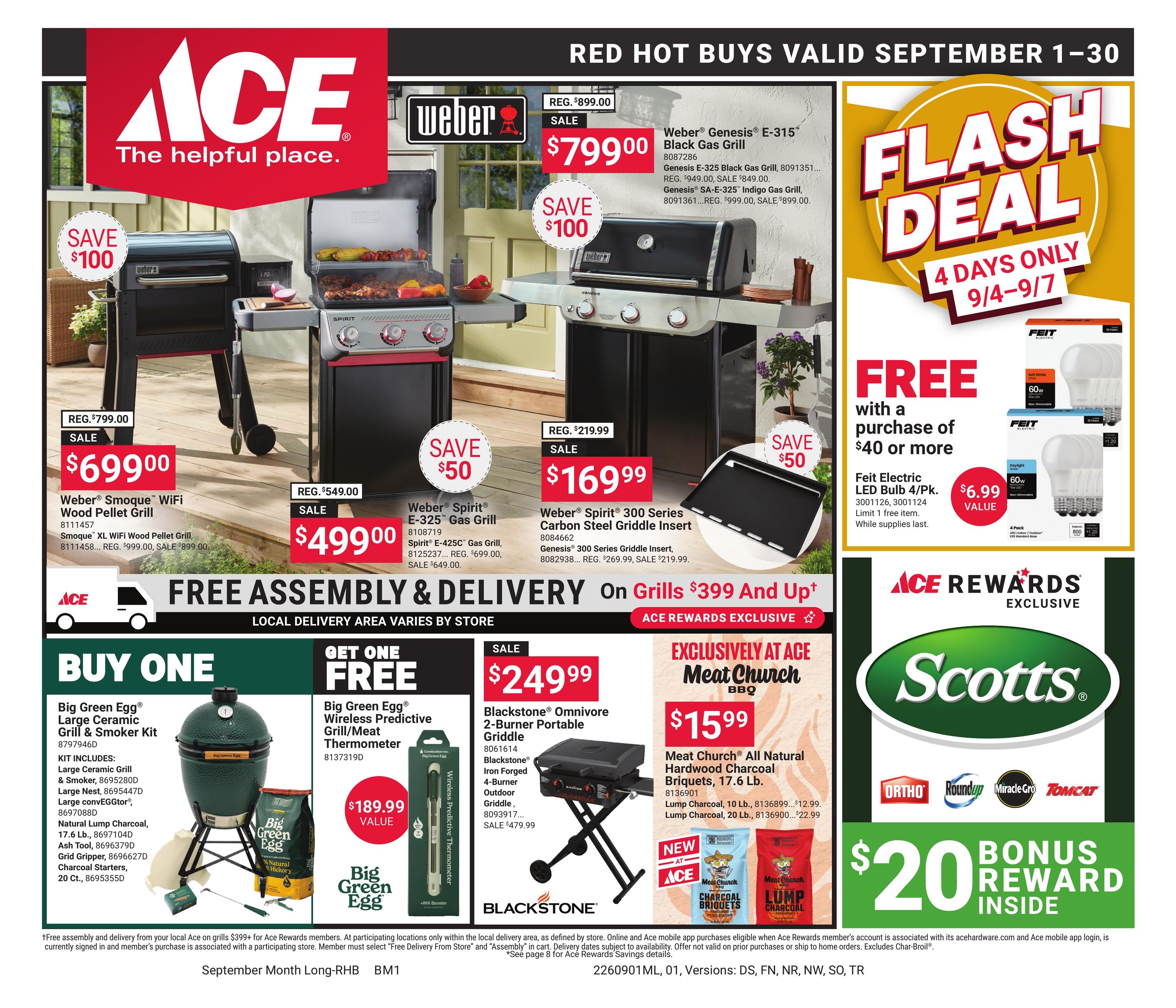 Ace Hardware weekly ad page 1