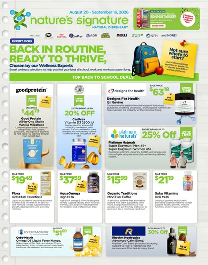 Nature's Source and Nature's Signature Monthly Direct