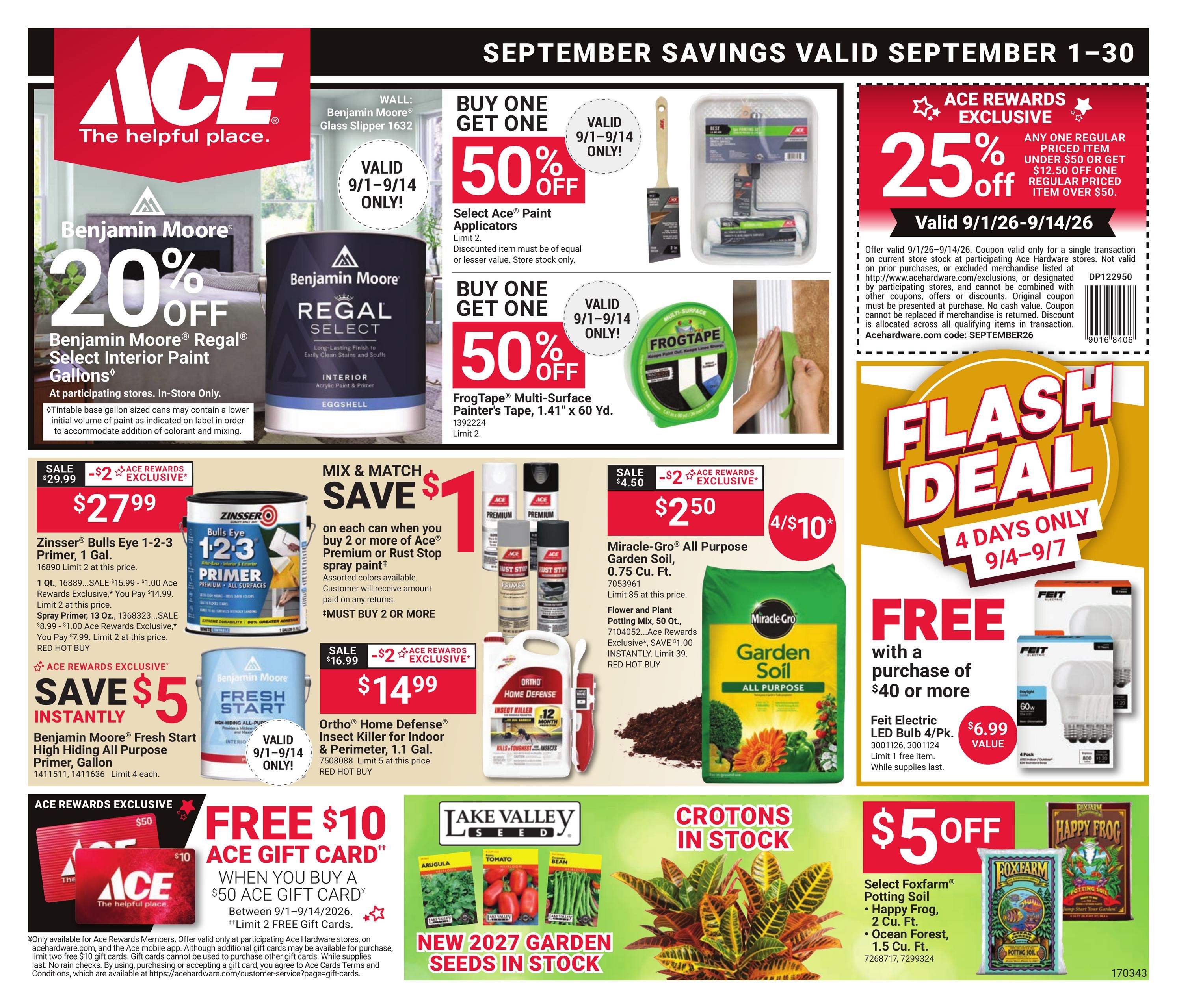 Ace Hardware weekly ad page 1