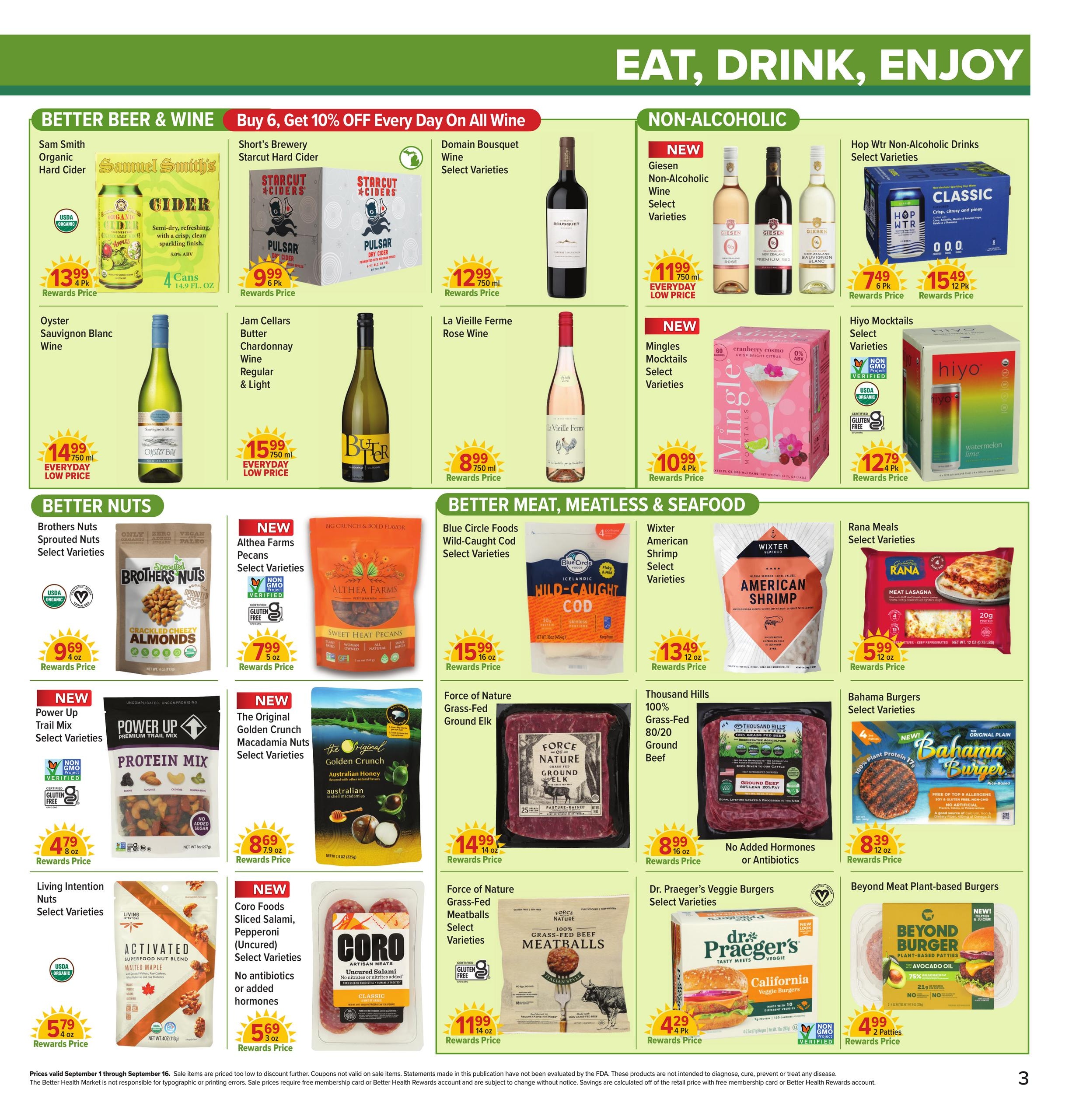 Better Health Market weekly ad page 3