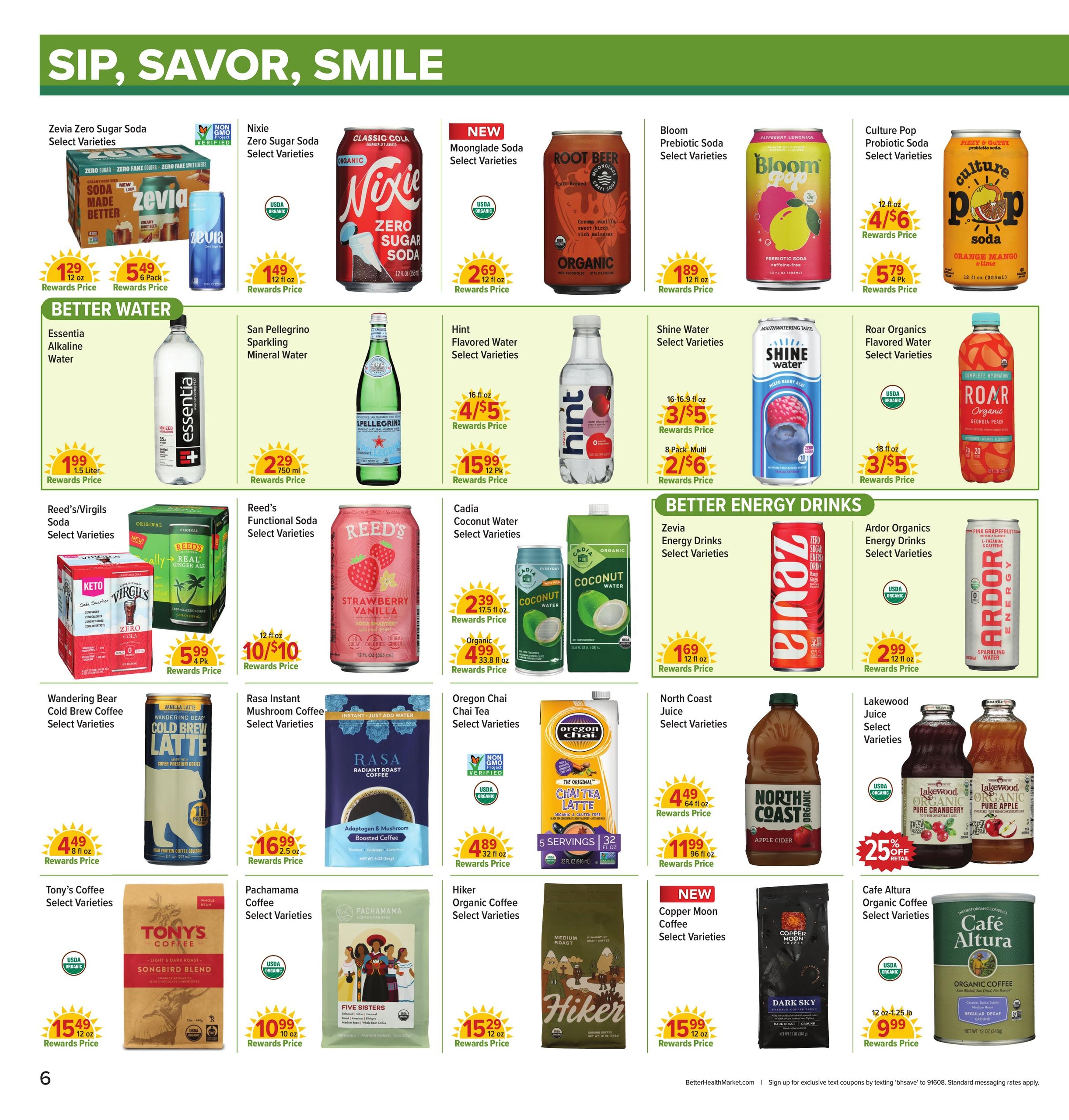 Better Health Market weekly ad page 6