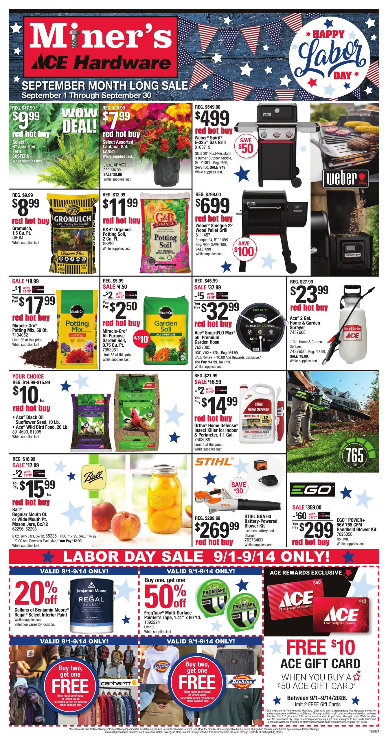 Ace Hardware weekly ad page 1
