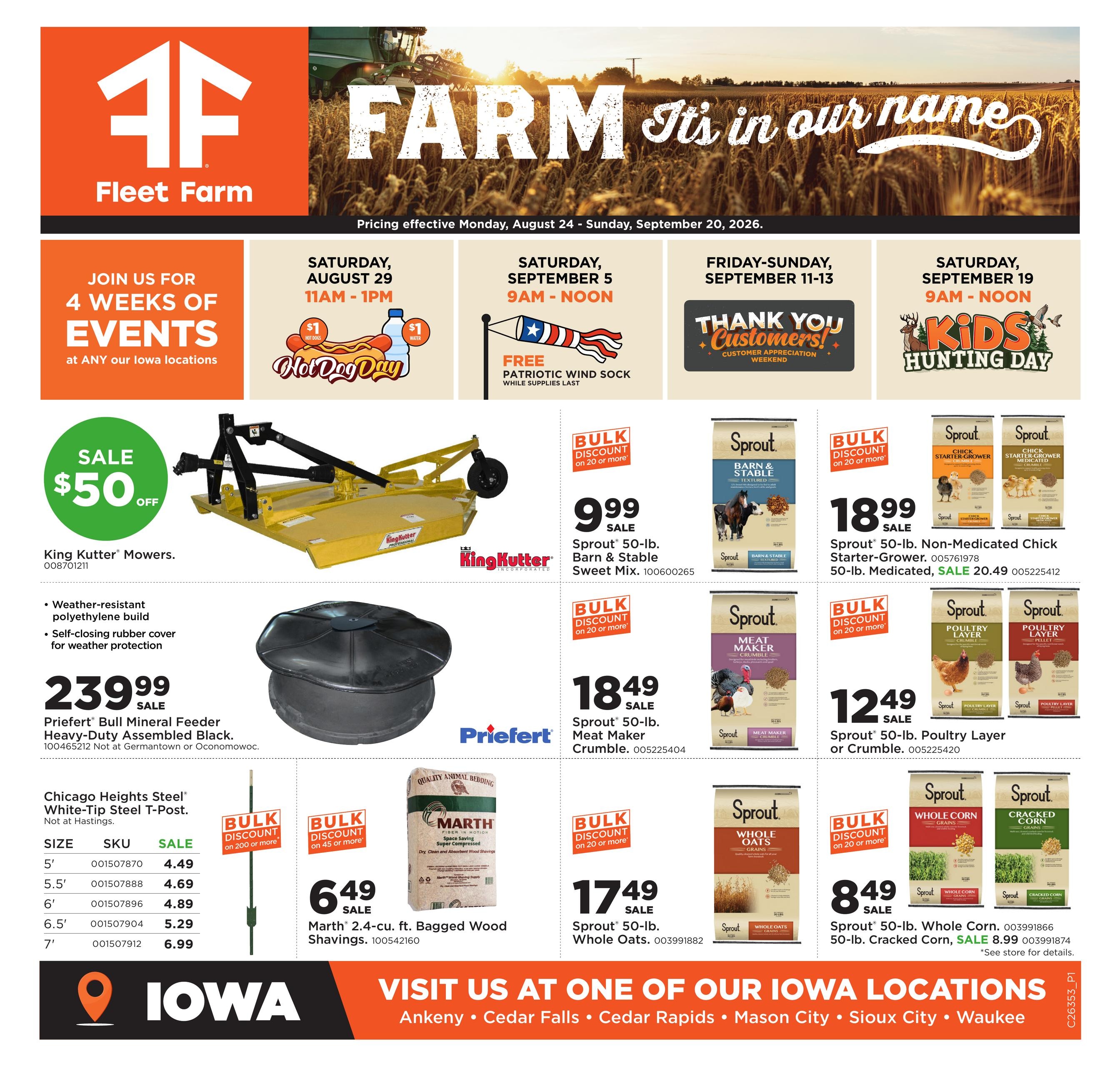 Fleet Farm weekly ad page 1