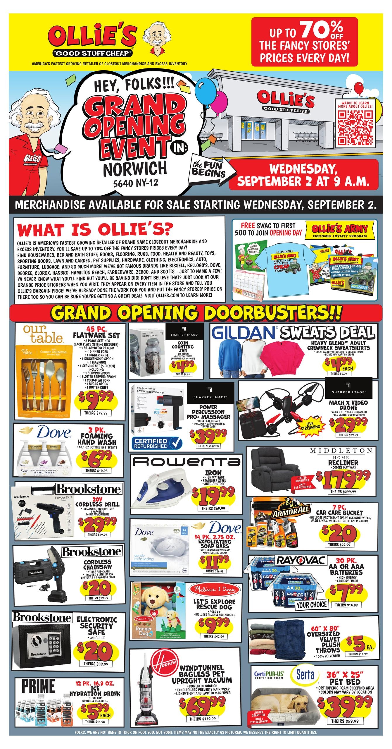 Ollie's Bargain Outlet weekly ad page 1