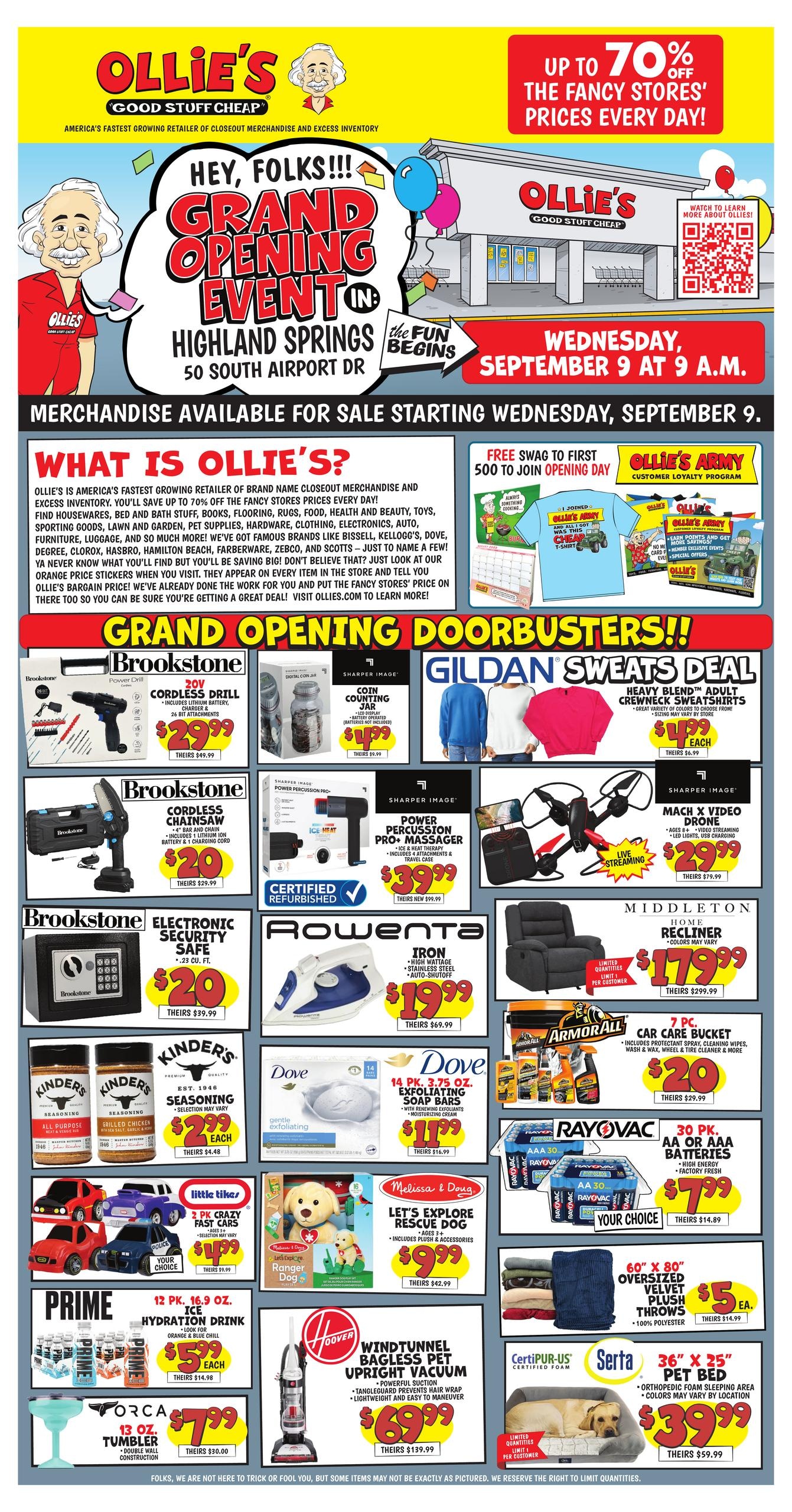 Ollie's Bargain Outlet weekly ad page 1