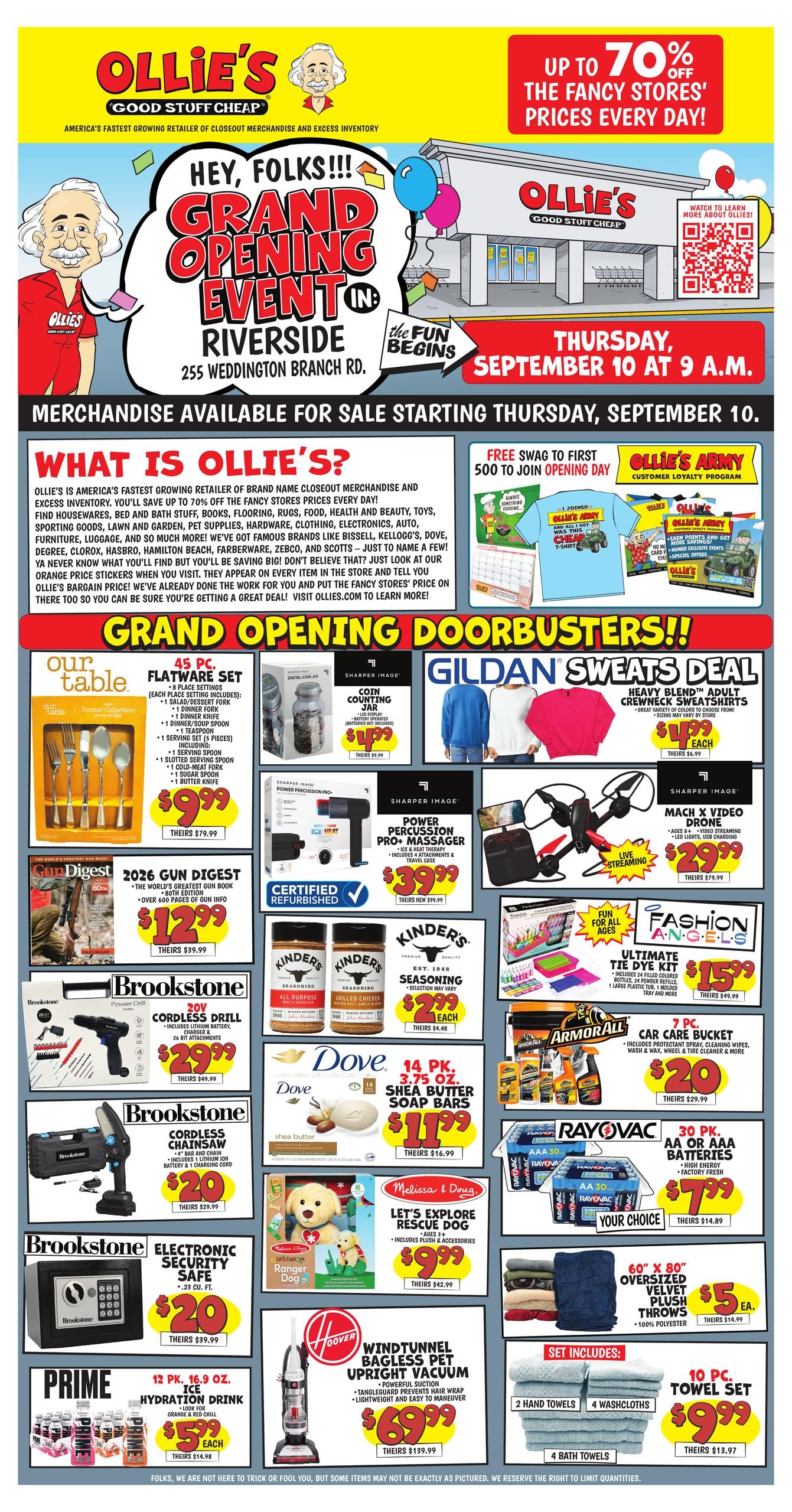 Ollie's Bargain Outlet weekly ad page 1