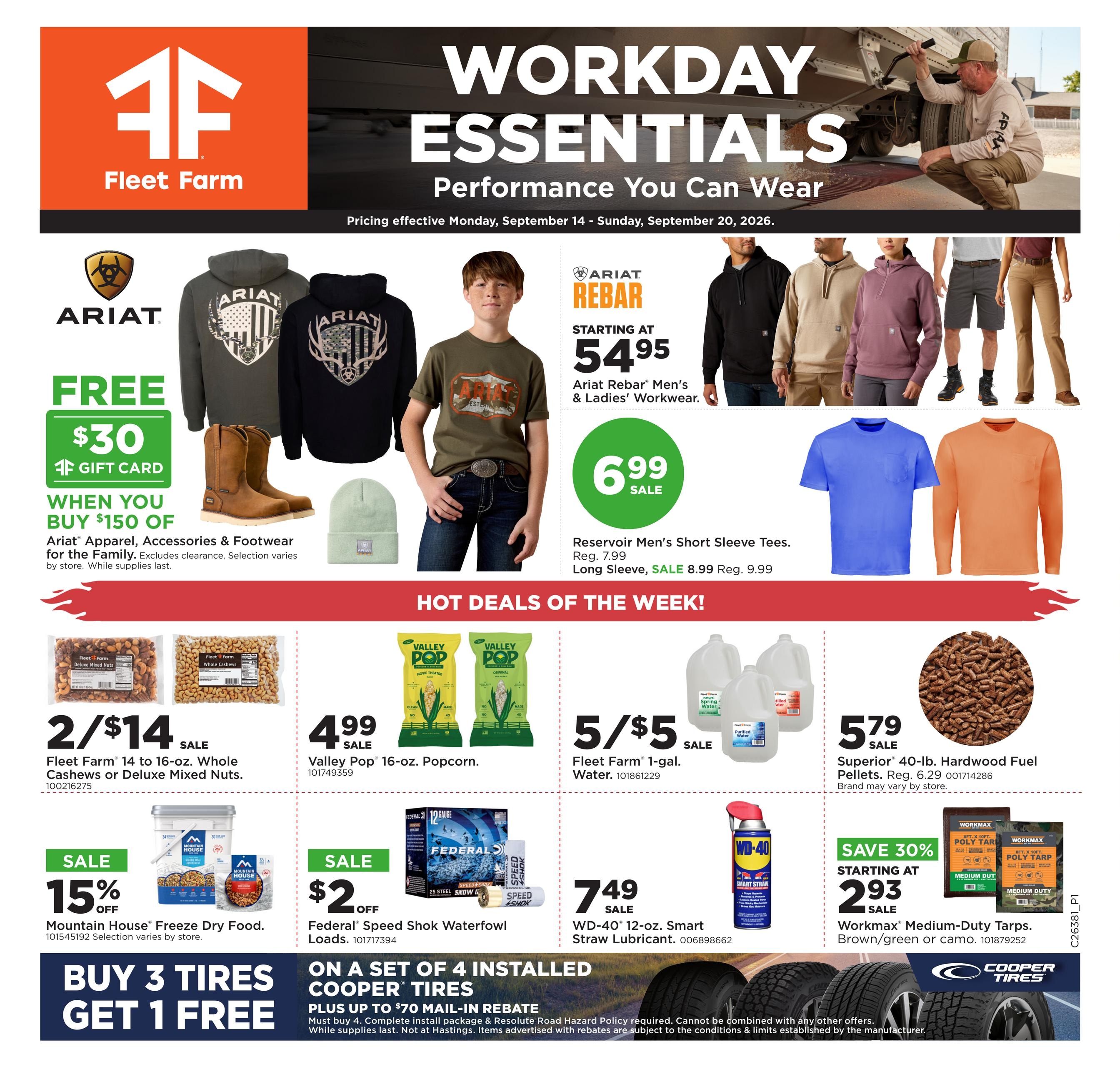 Fleet Farm weekly ad page 1