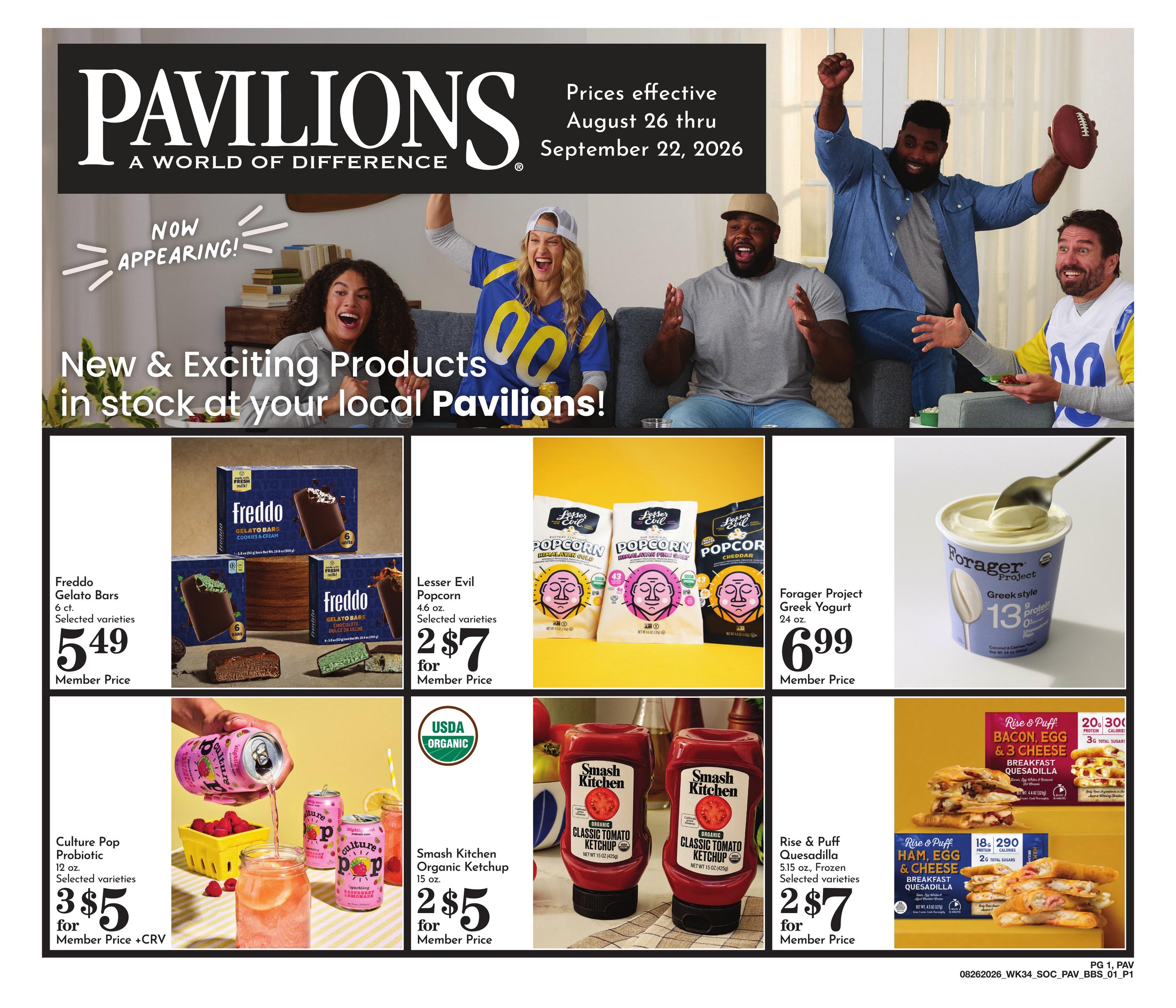 Pavilions weekly ad page 1