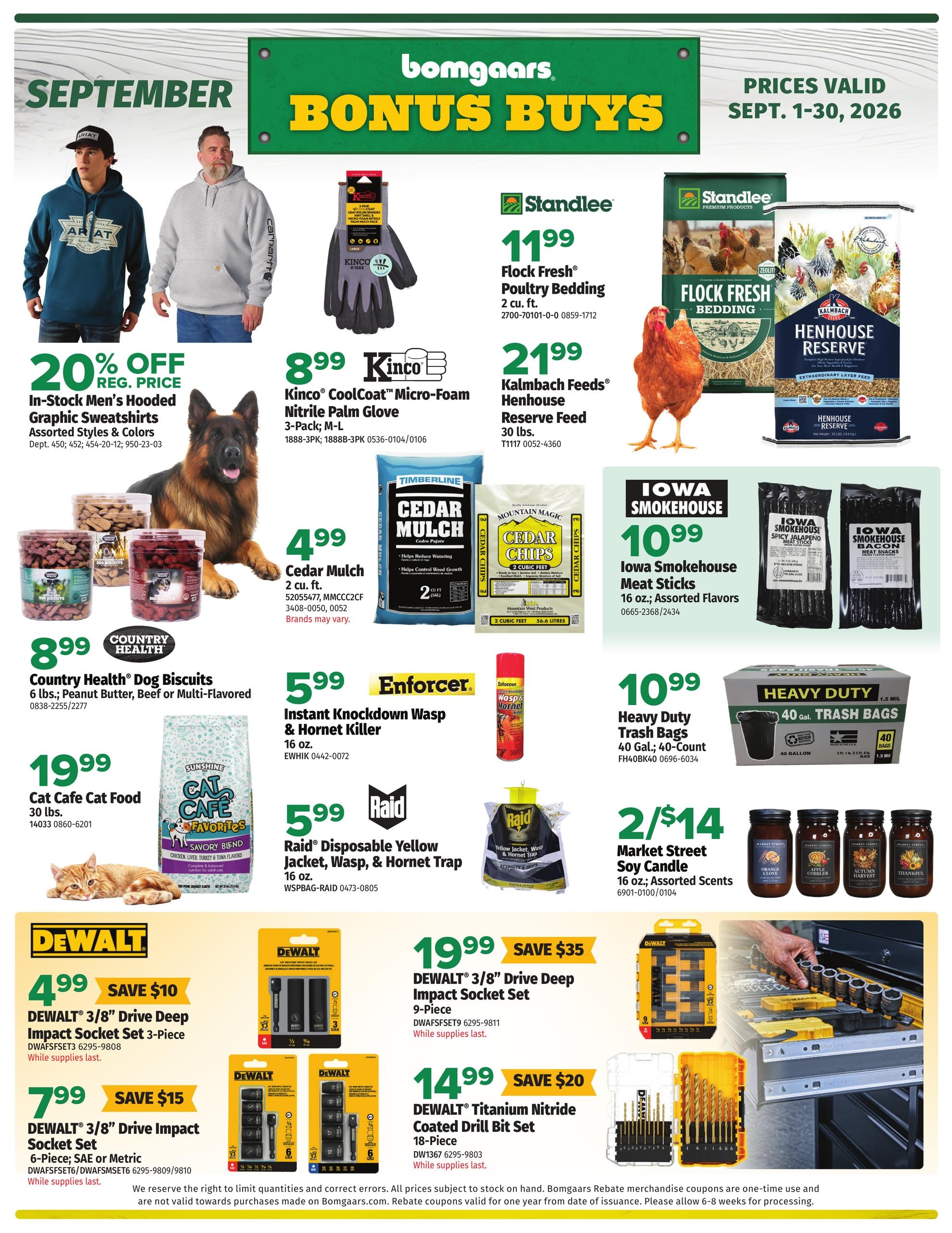 Bomgaars weekly ad page 1