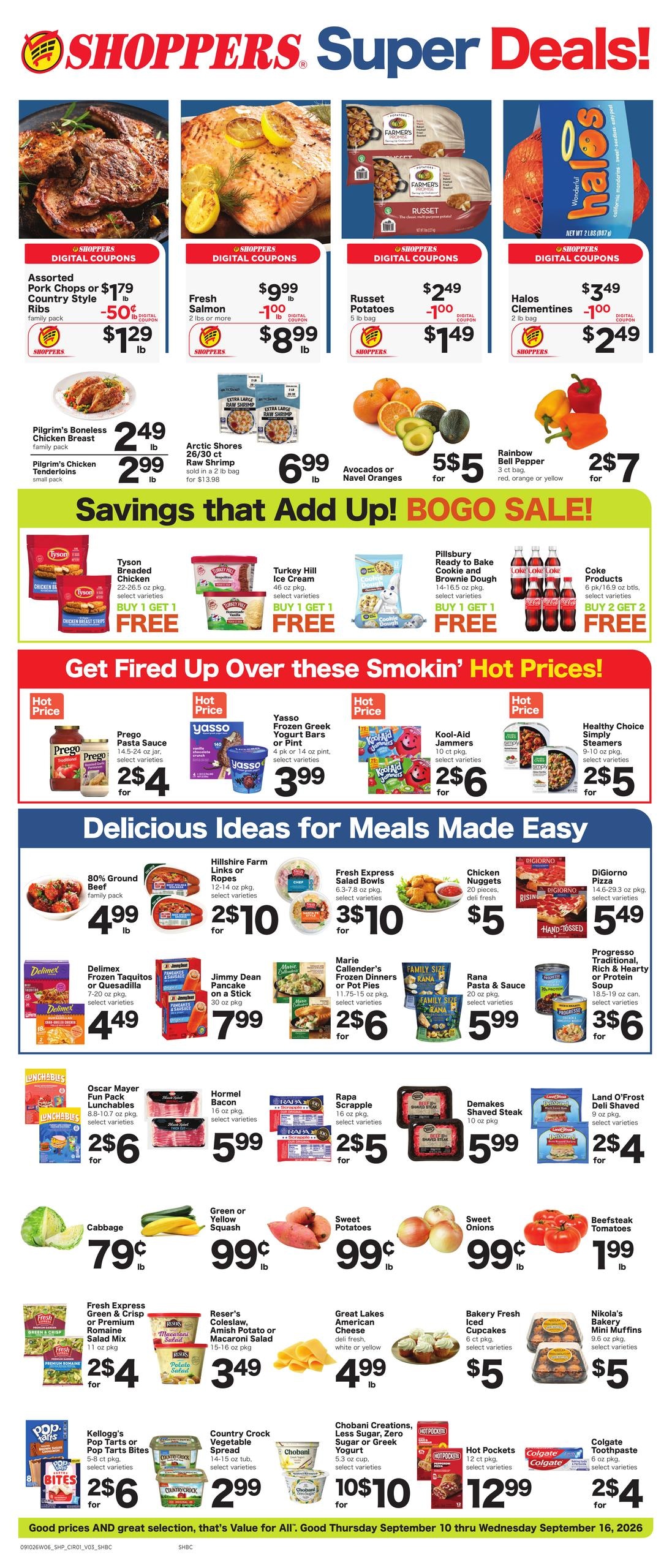 Shoppers weekly ad page 1