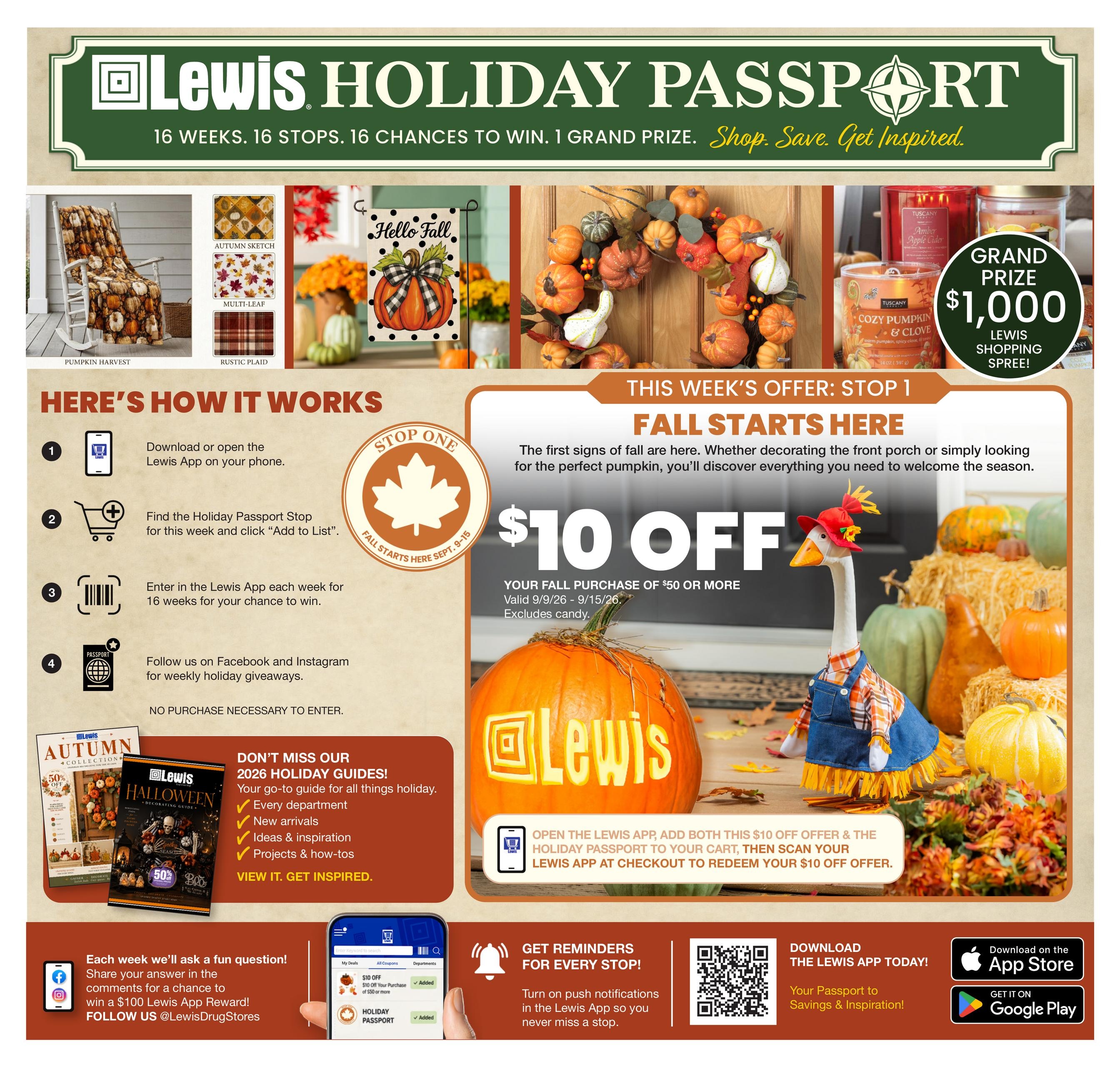 Lewis Drug weekly ad page 1