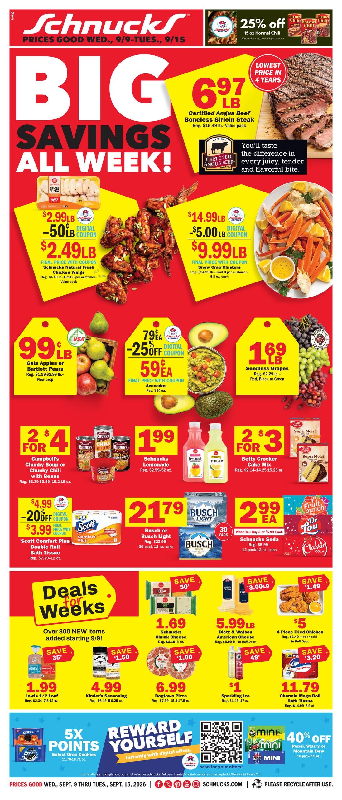 Schnucks weekly ad page 1