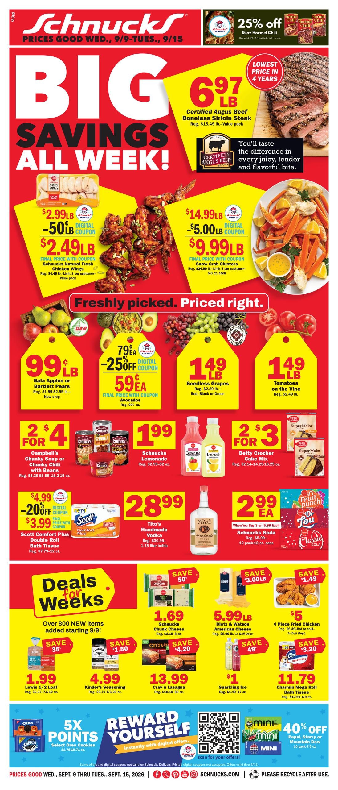 Schnucks weekly ad page 1