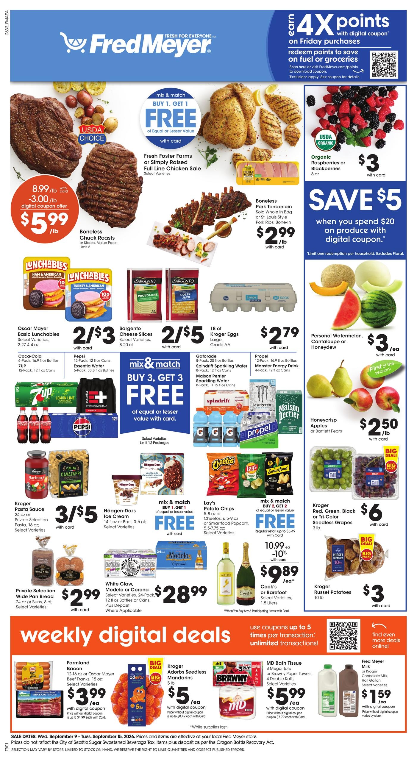 Fred Meyer weekly ad page 1