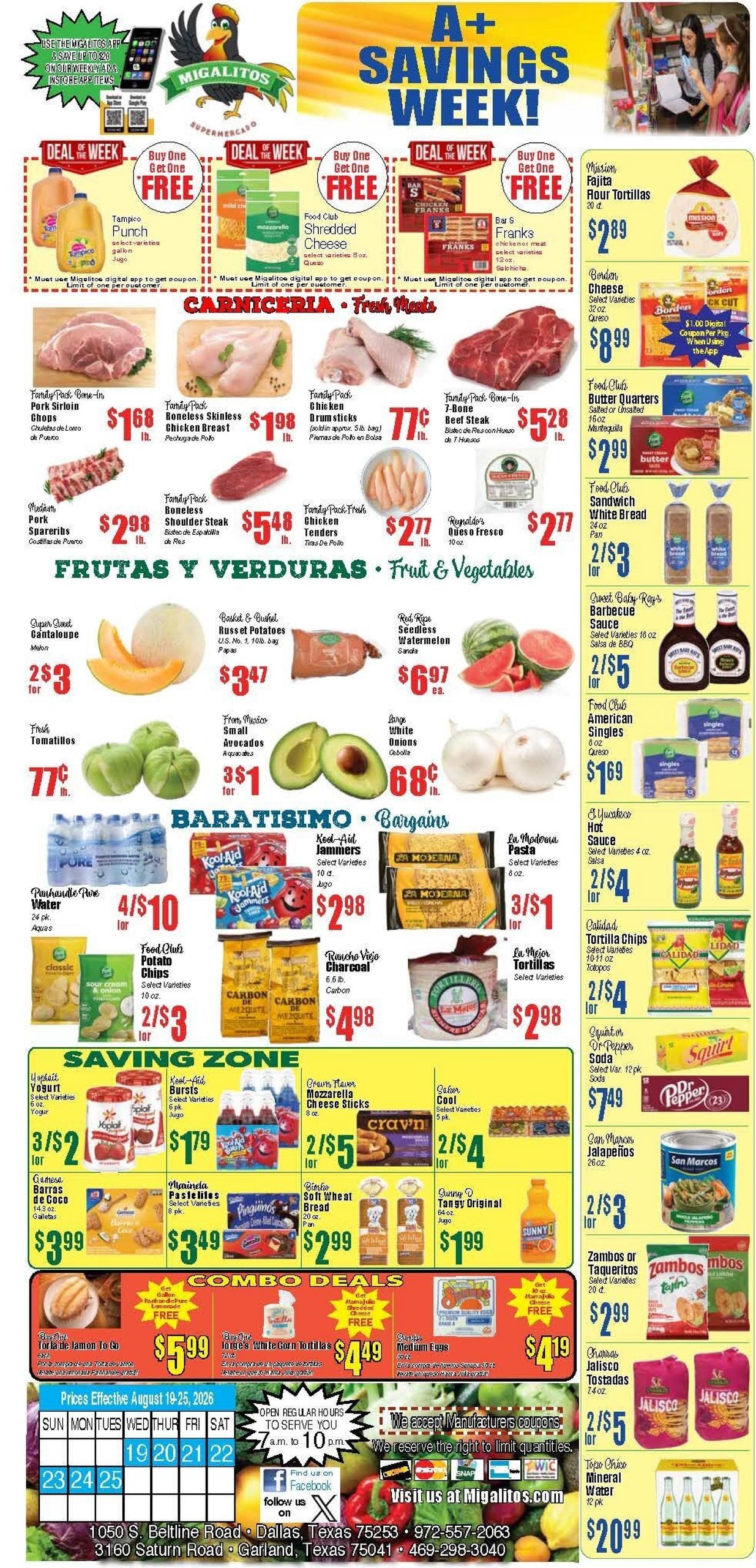 Migalitos Supermercado weekly ad page 1