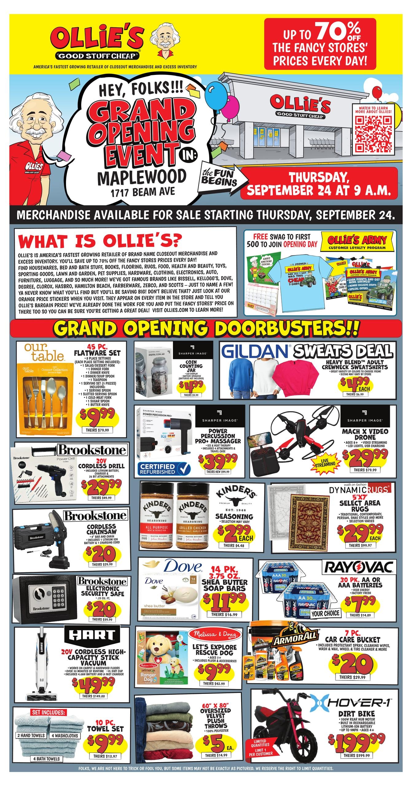 Ollie's Bargain Outlet weekly ad page 1