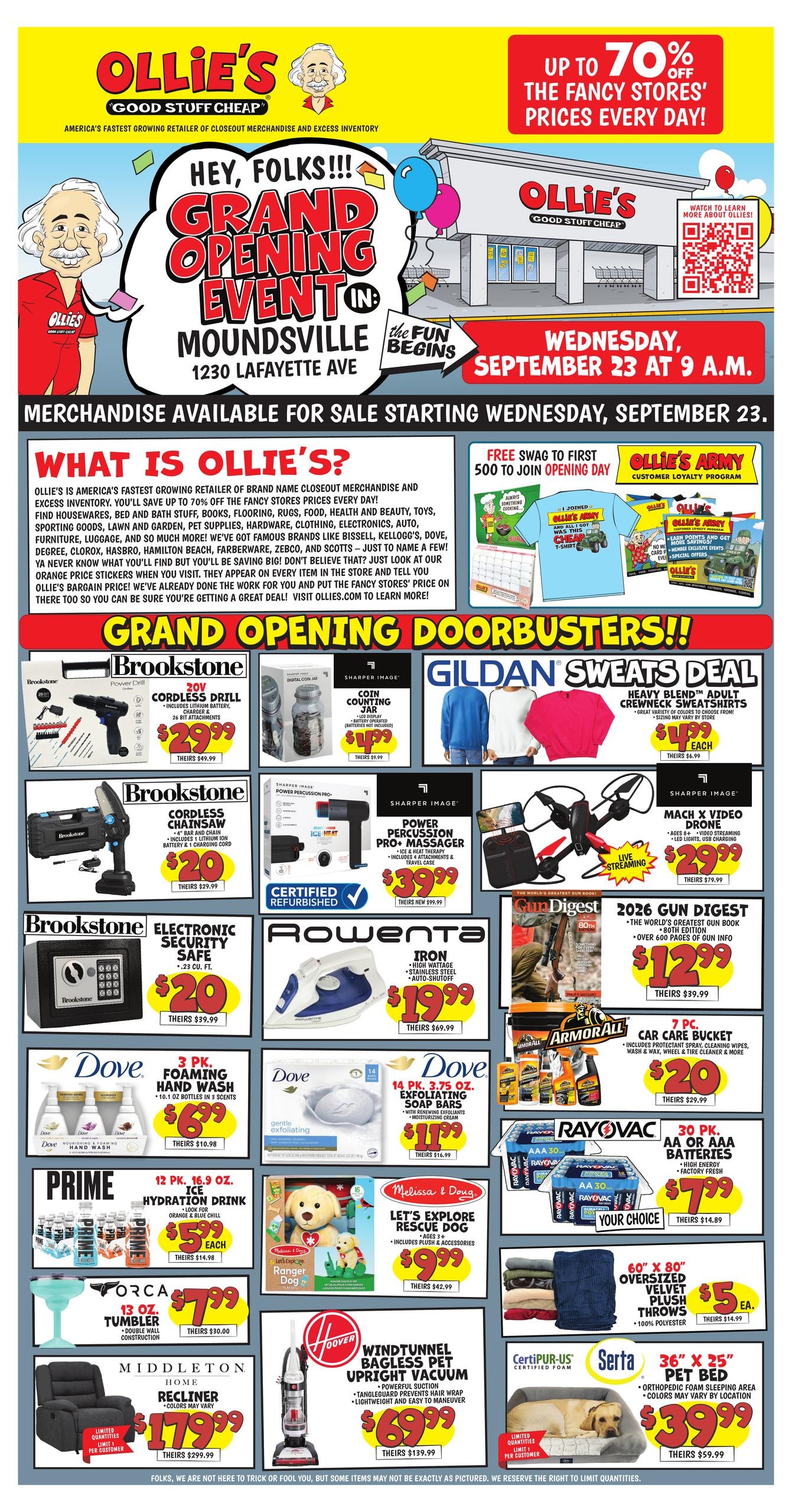 Ollie's Bargain Outlet weekly ad page 1