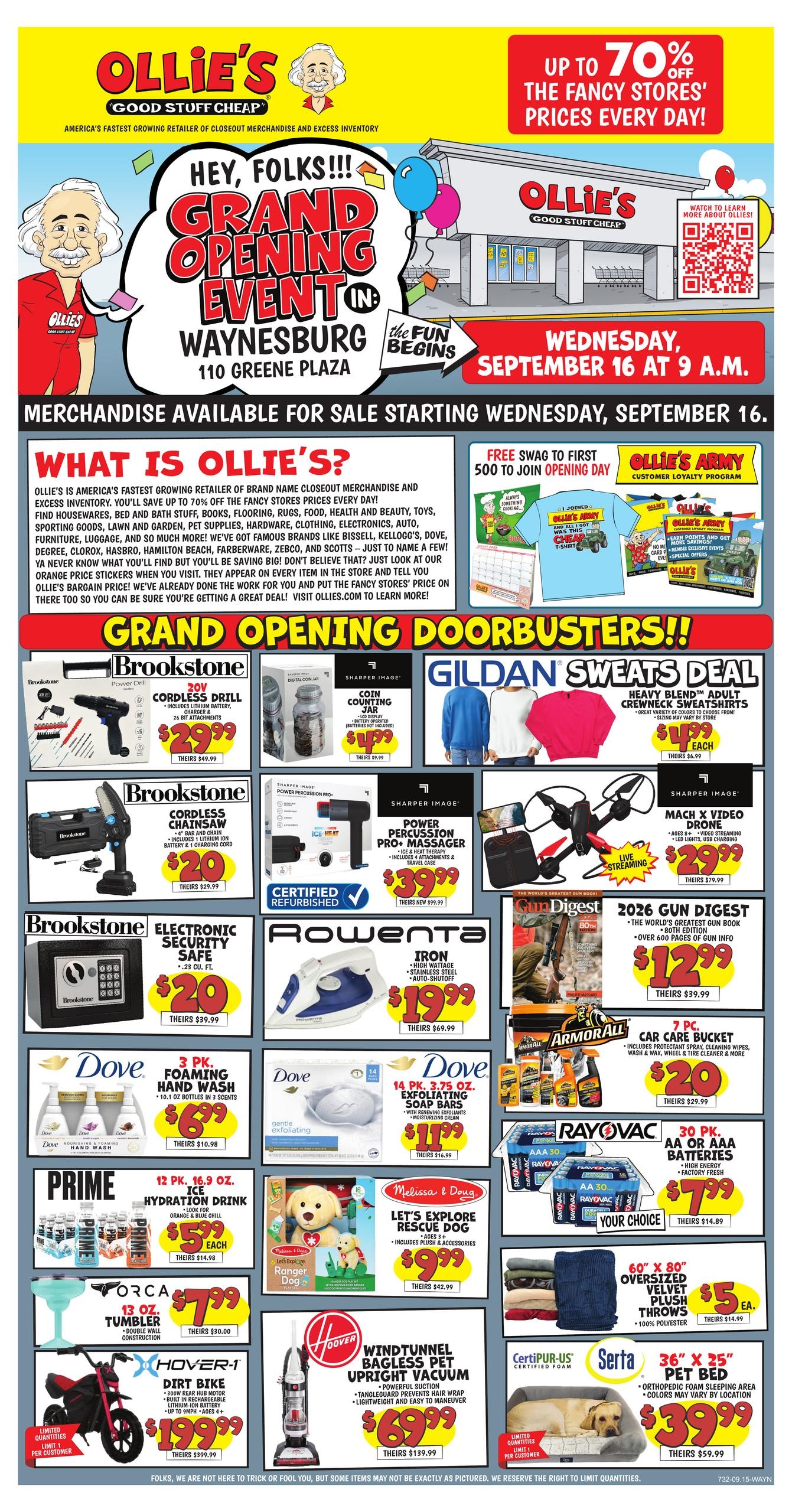 Ollie's Bargain Outlet weekly ad page 1