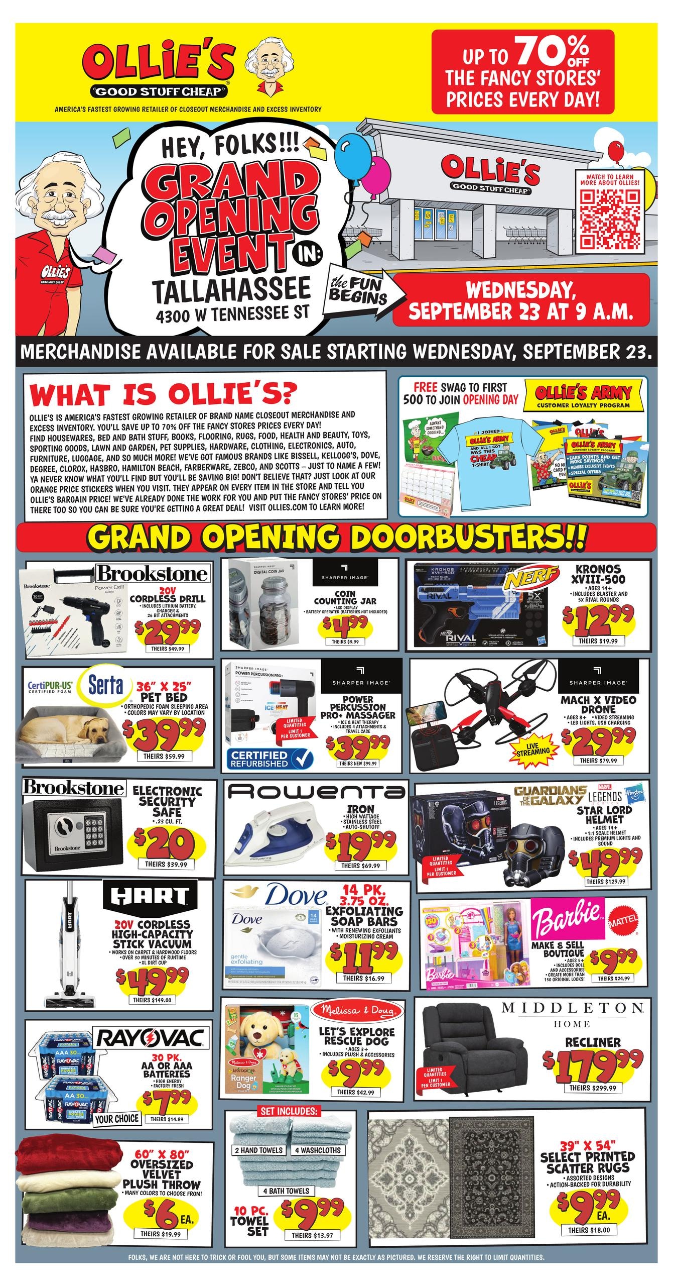 Ollie's Bargain Outlet weekly ad page 1