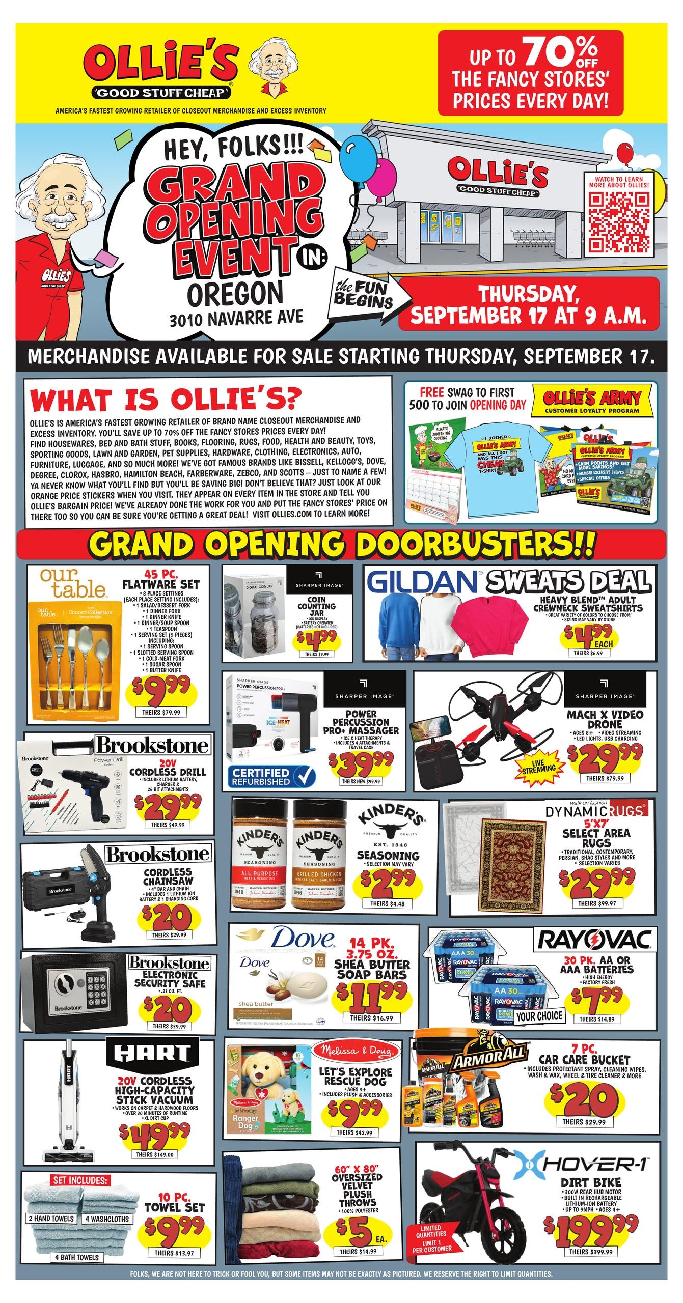 Ollie's Bargain Outlet weekly ad page 1