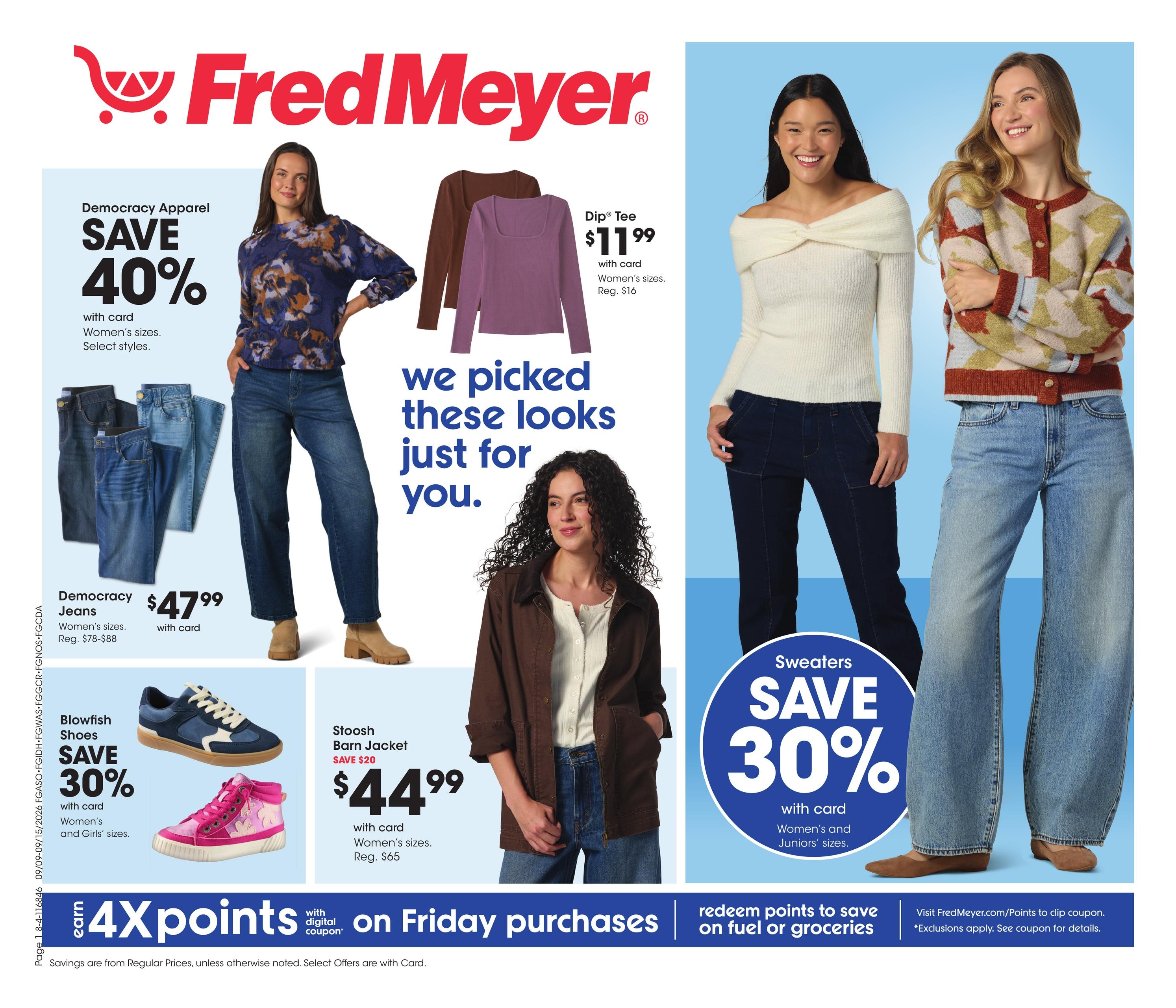 Fred Meyer weekly ad page 1