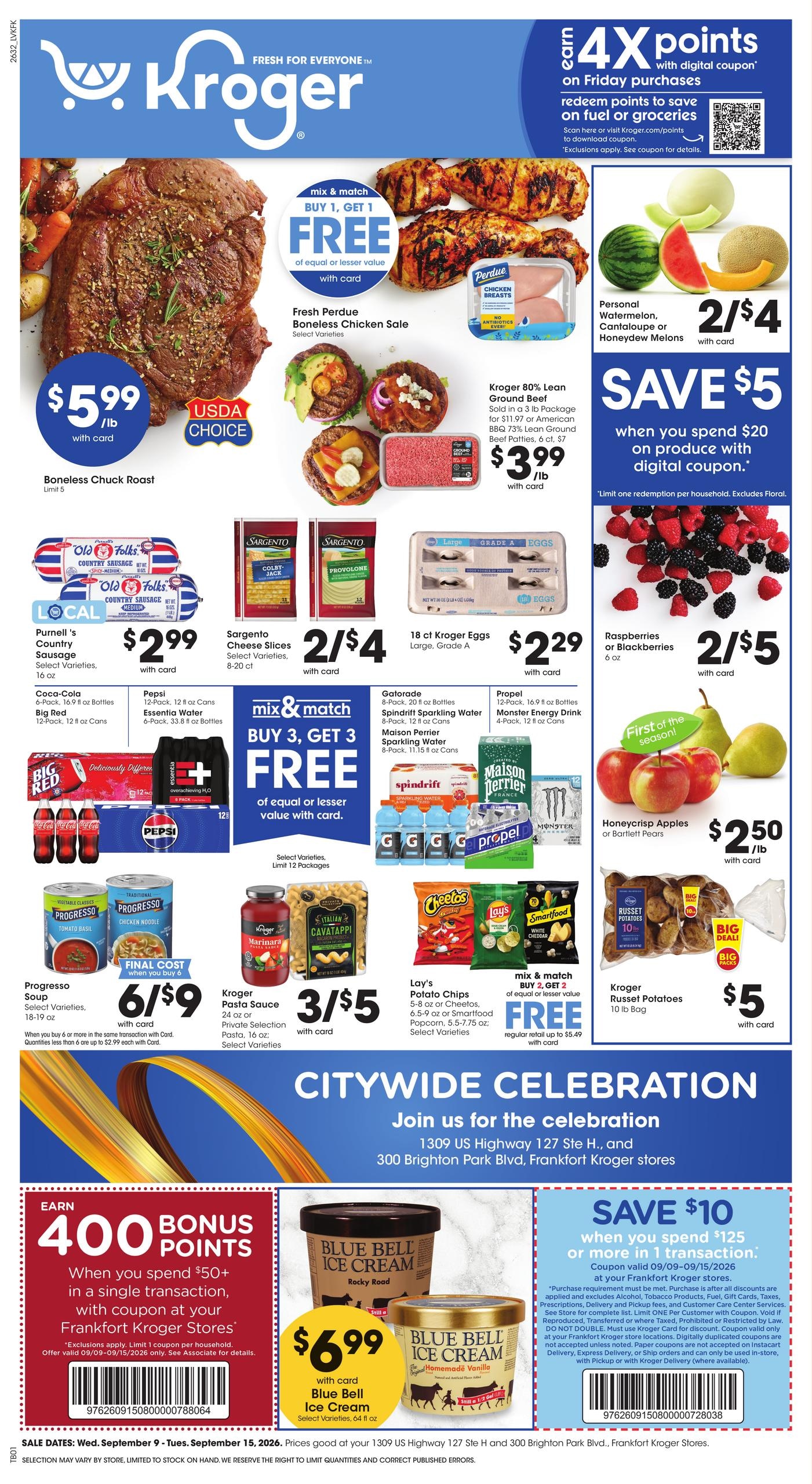 Kroger weekly ad page 1