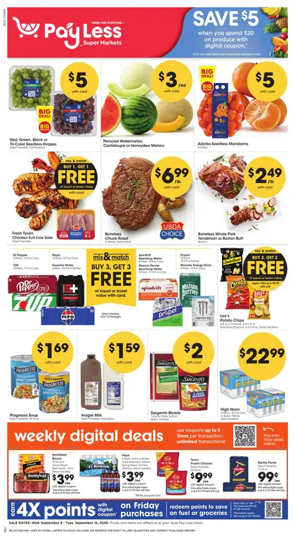 Pay Less Super Markets Weekly Ad