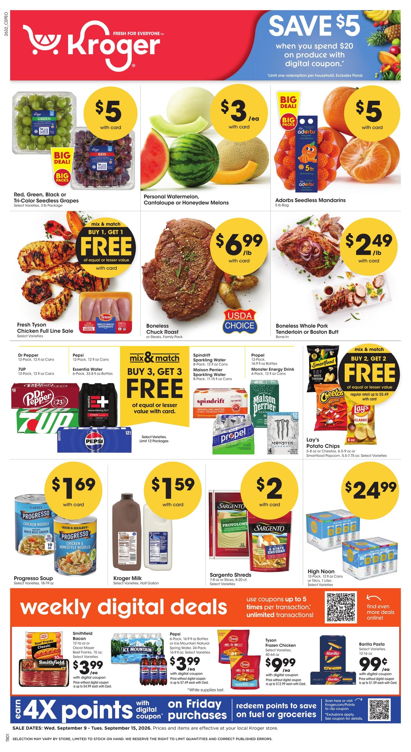 Kroger weekly ad page 1