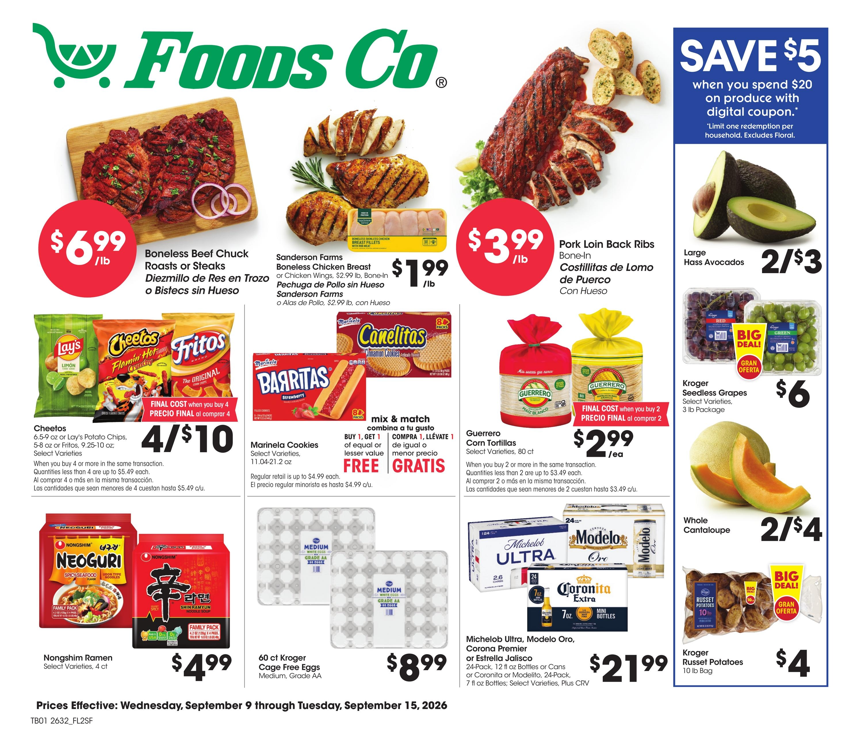 Foods Co weekly ad page 1