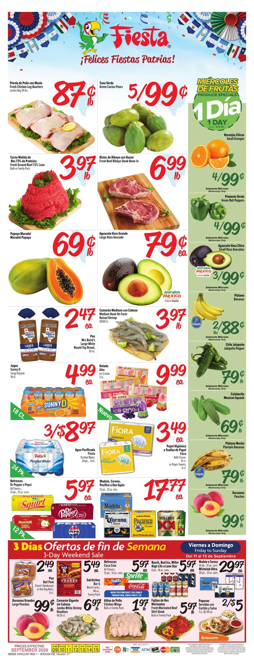 Fiesta Mart weekly ad page 1