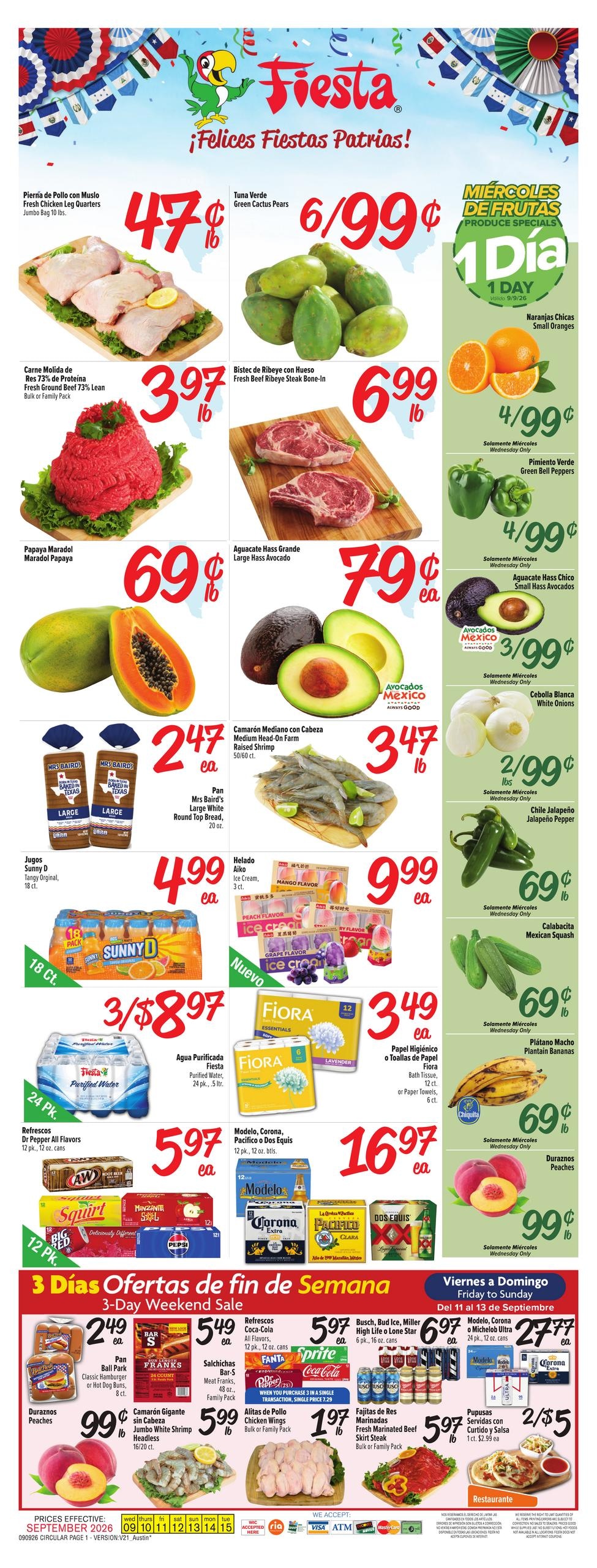 Fiesta Mart weekly ad page 1