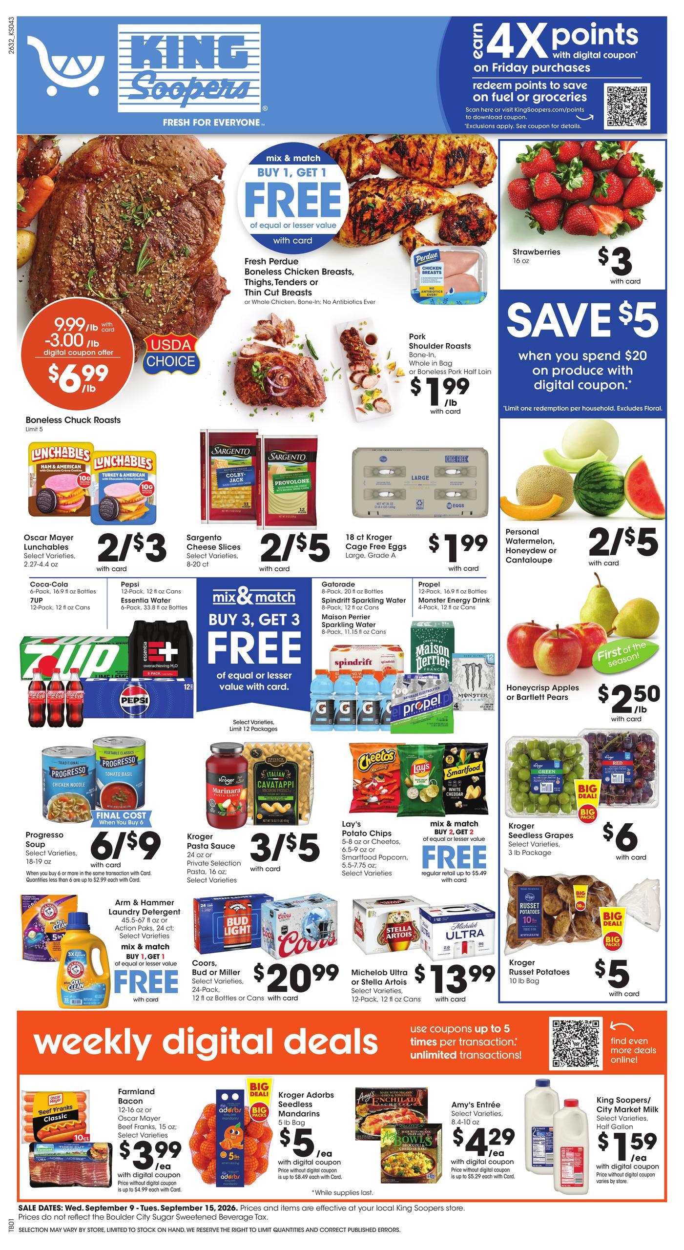 King Soopers weekly ad page 1