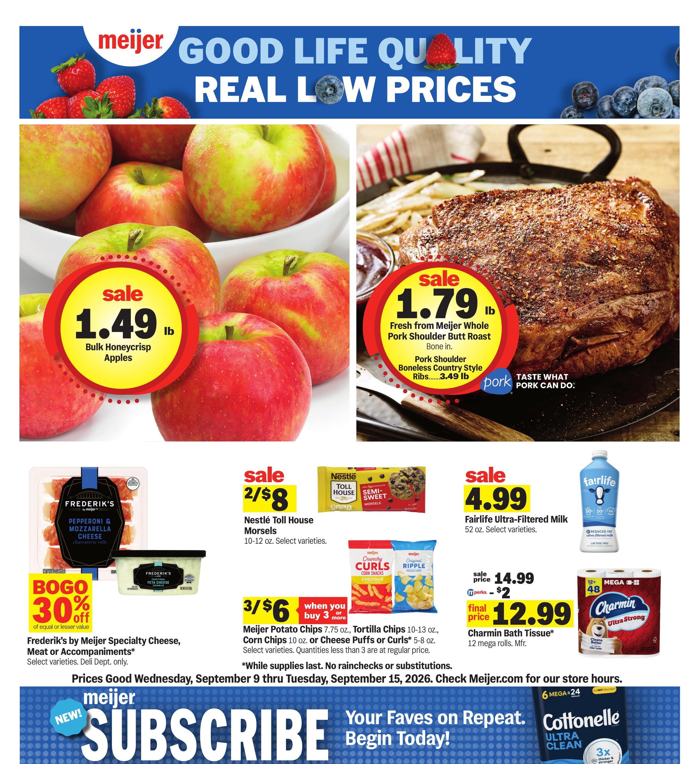 Meijer weekly ad page 1