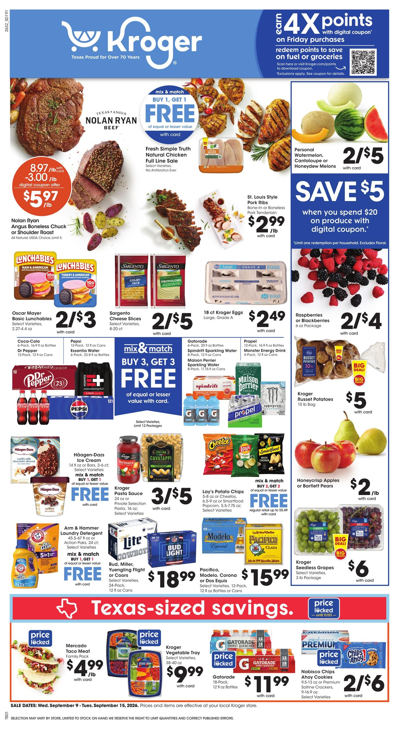 Kroger weekly ad page 1