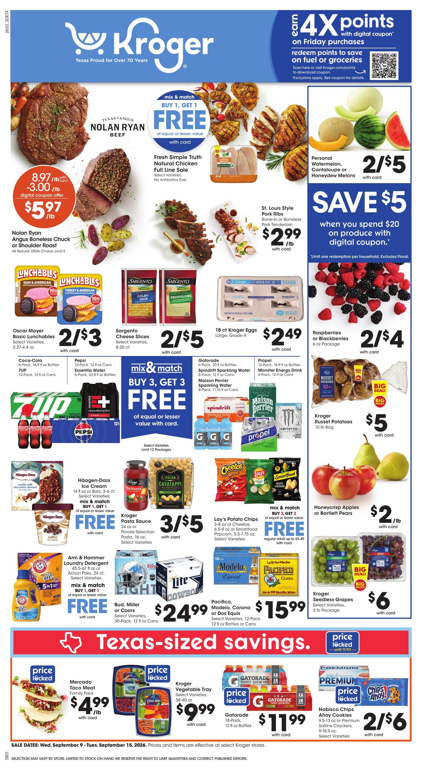 Kroger weekly ad page 1