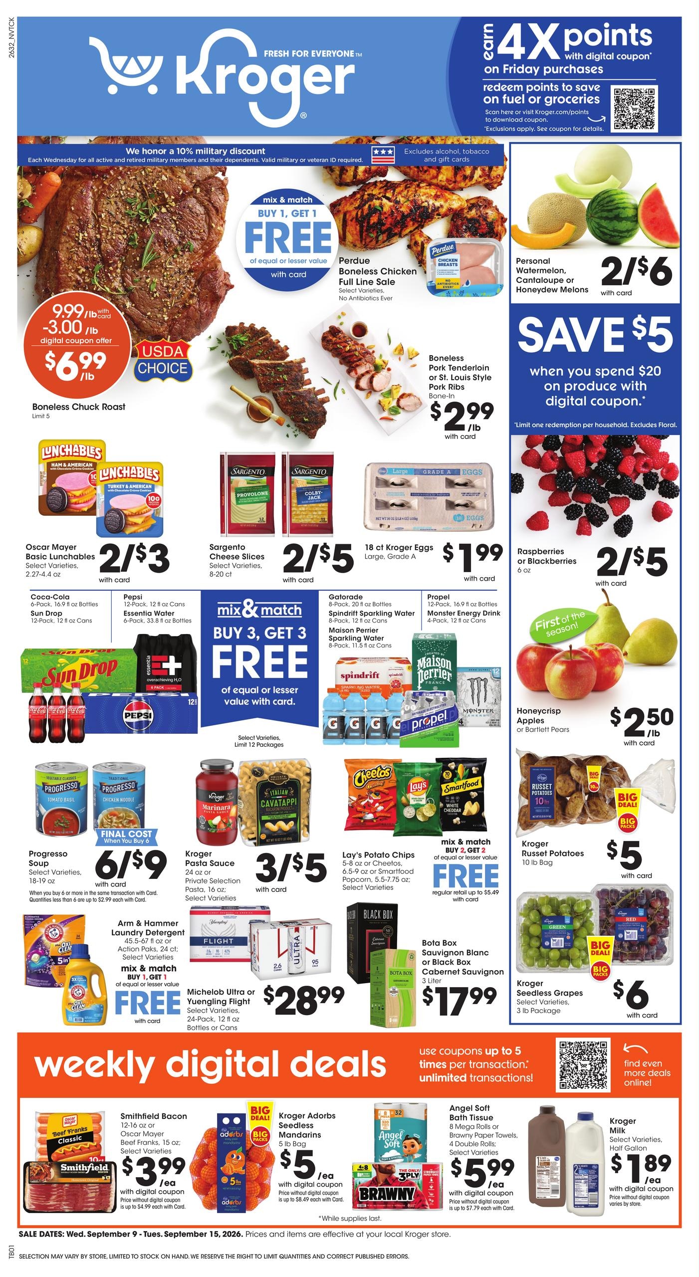 Kroger weekly ad page 1