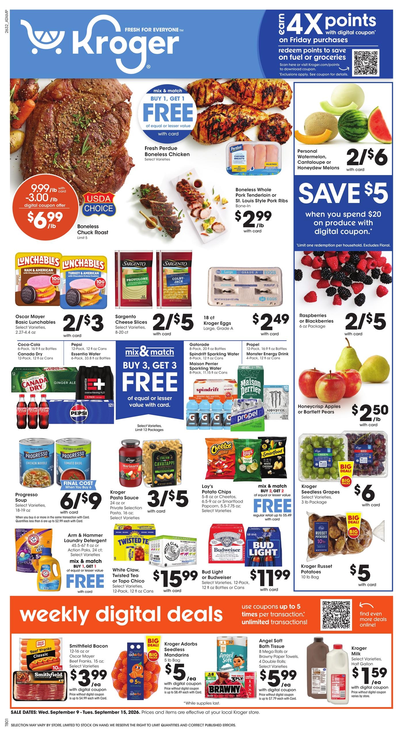 Kroger weekly ad page 1