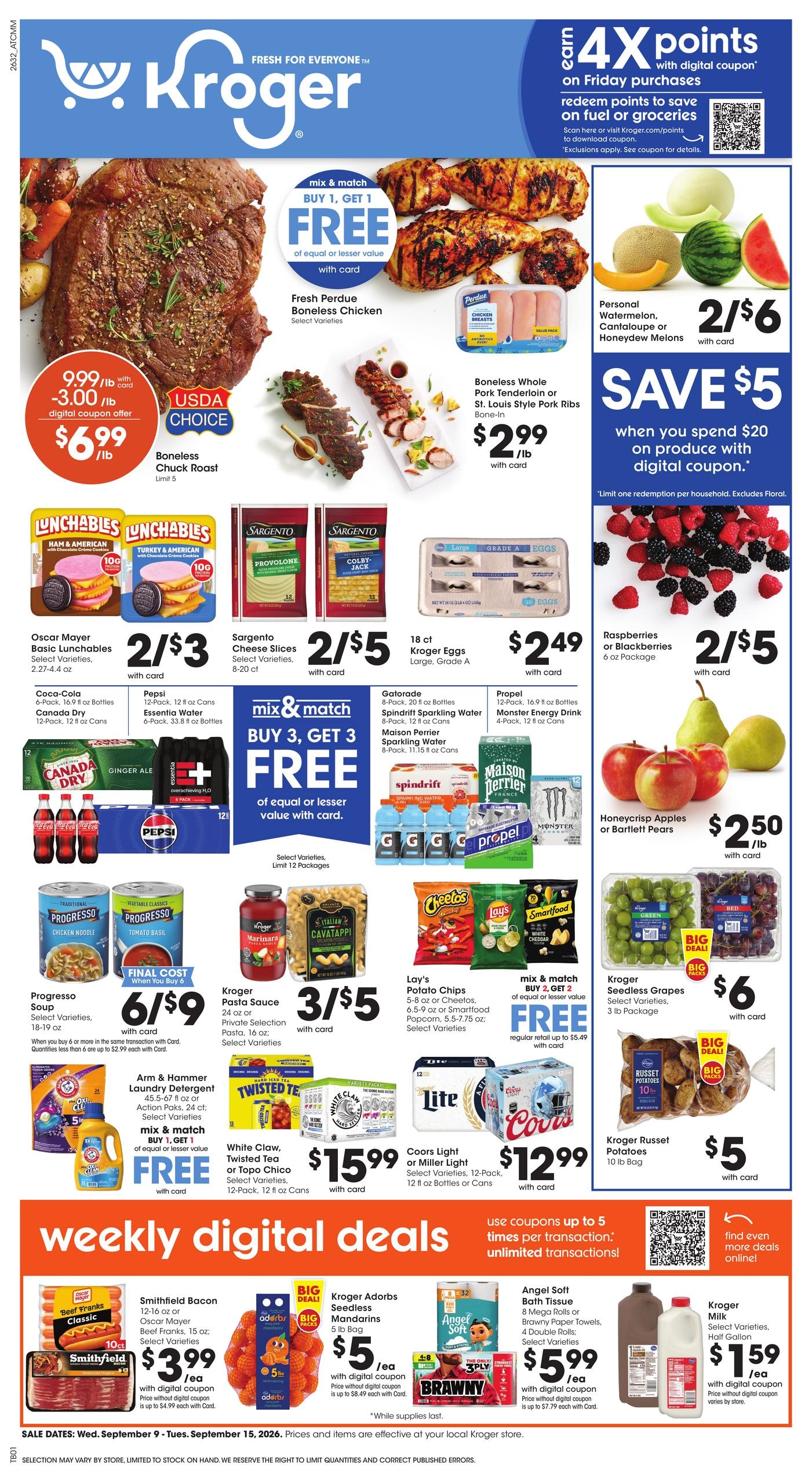 Kroger weekly ad page 1