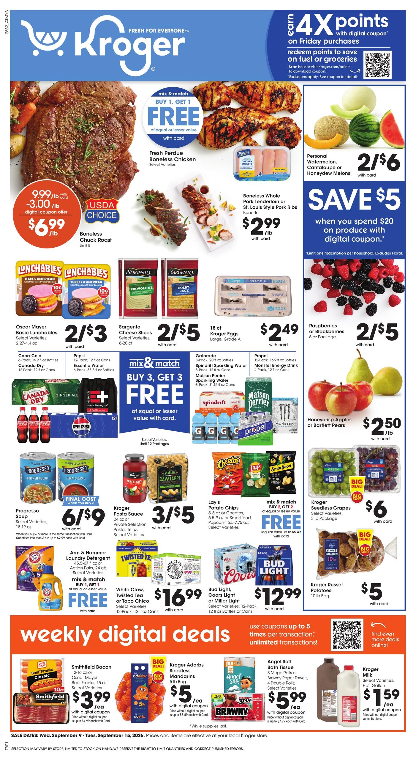 Kroger weekly ad page 1