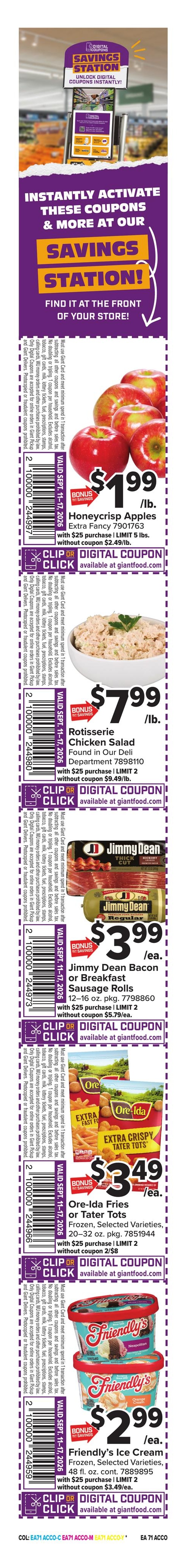 Giant Food weekly ad page 2
