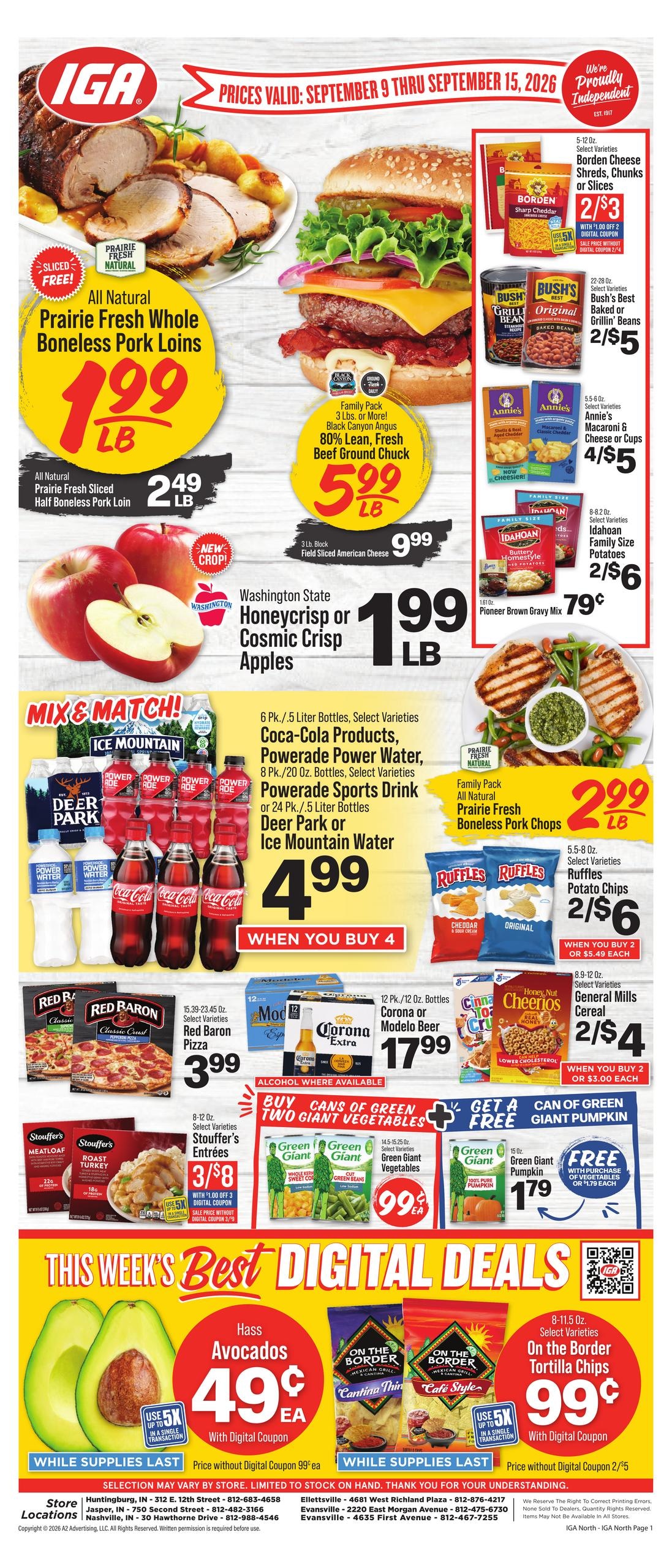 IGA weekly ad page 1