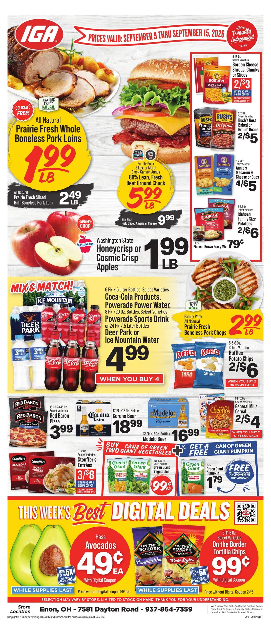 IGA weekly ad page 1