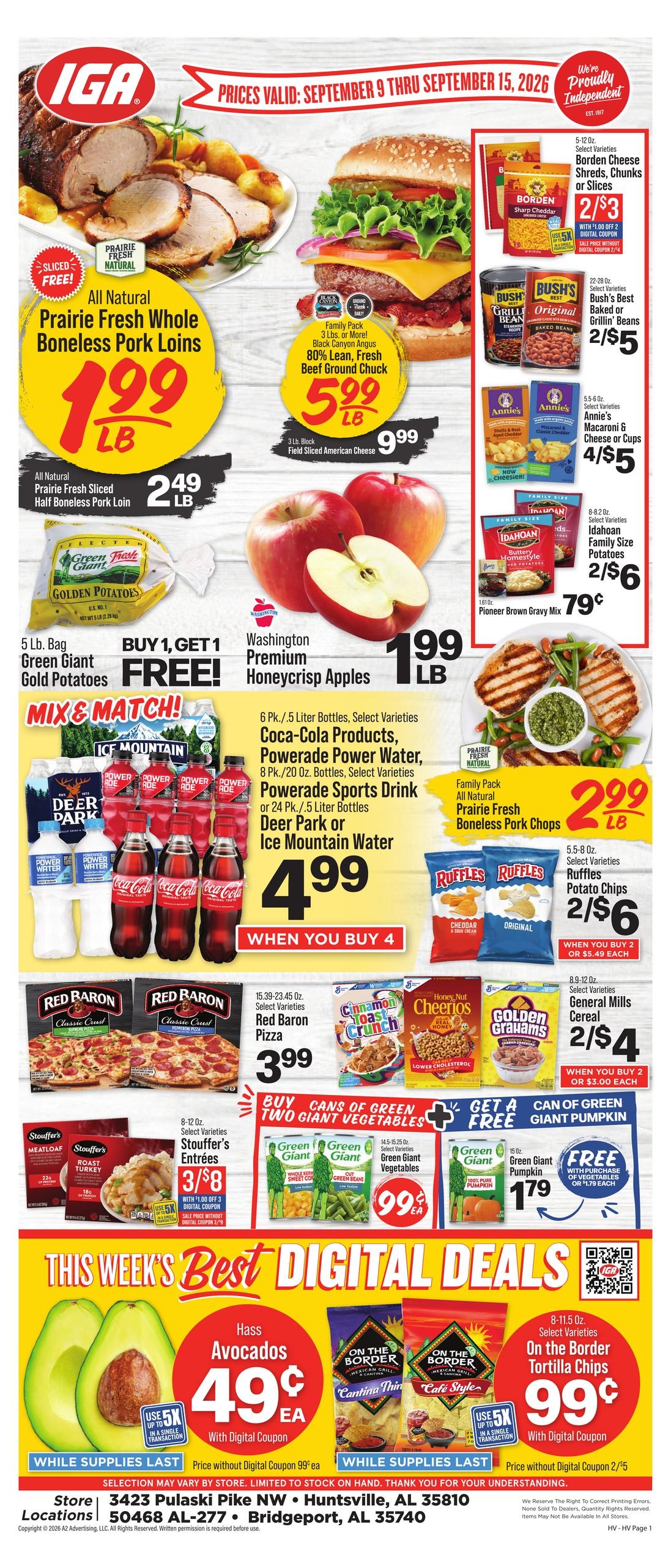 IGA weekly ad page 1
