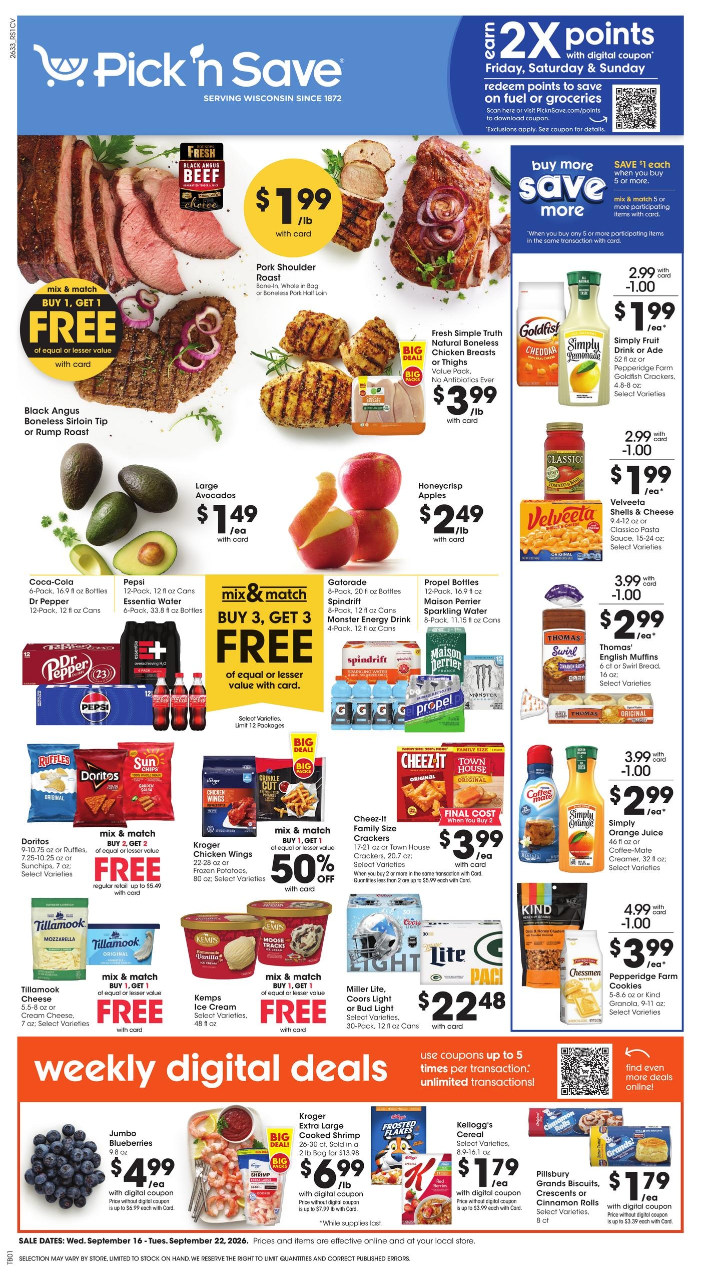 Pick N Save weekly ad page 1