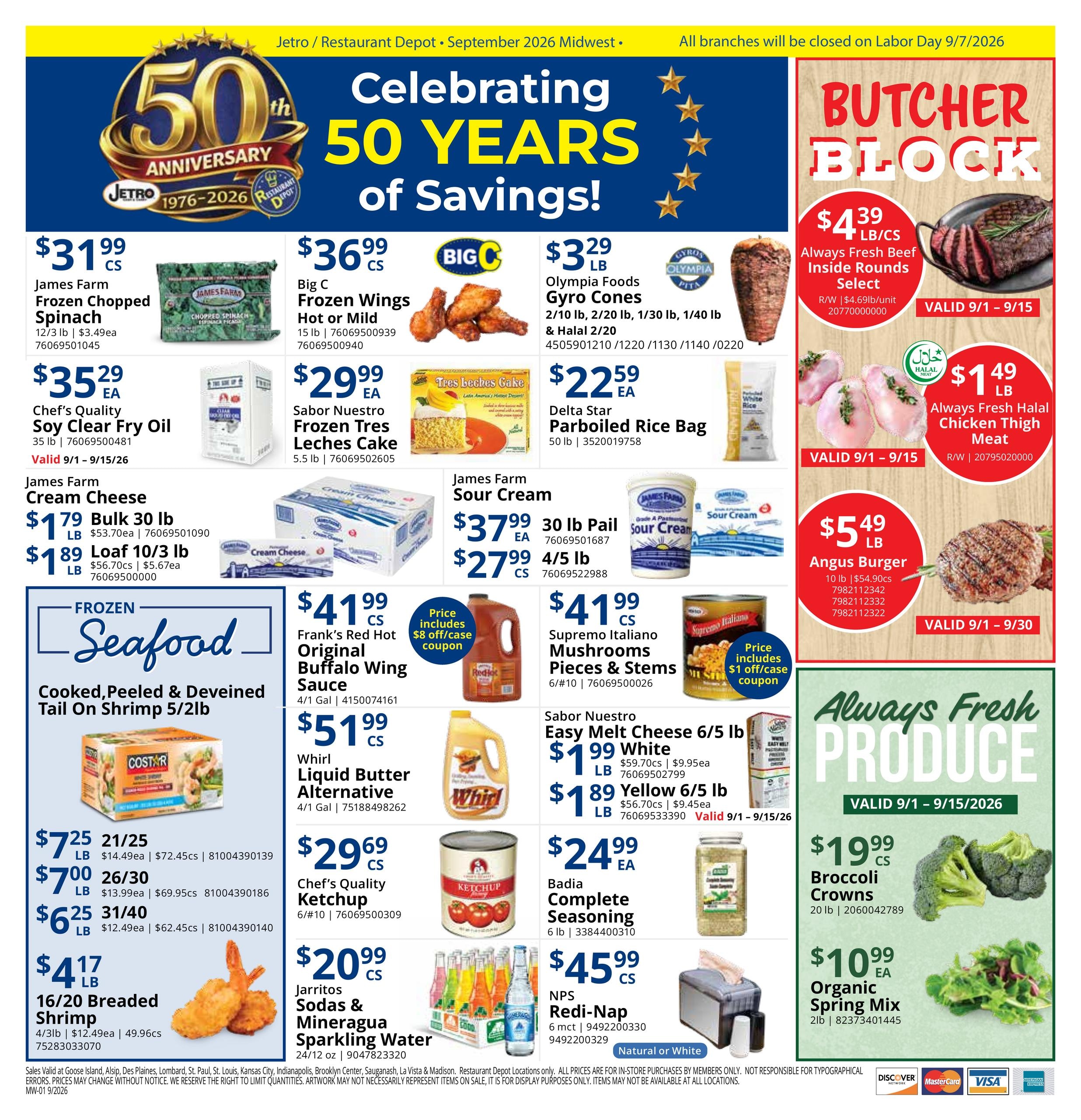 Restaurant Depot weekly ad page 1