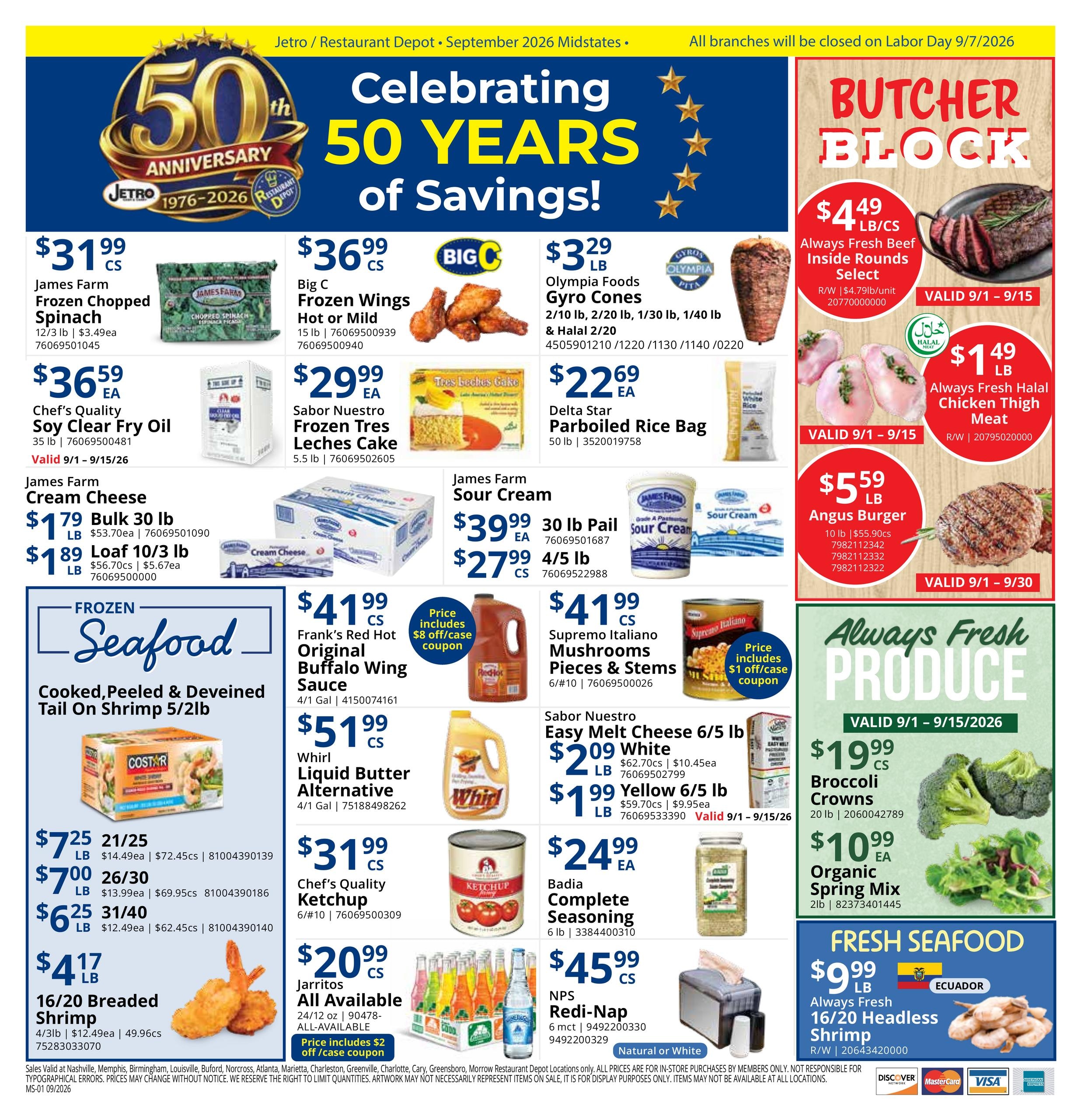 Restaurant Depot weekly ad page 1