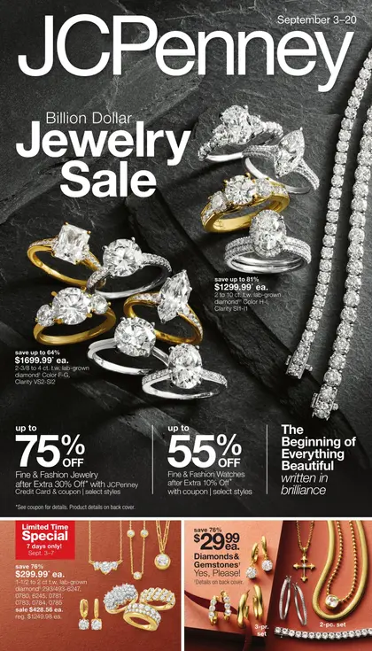 JCPenney Billion Dollar Jewelry Sale