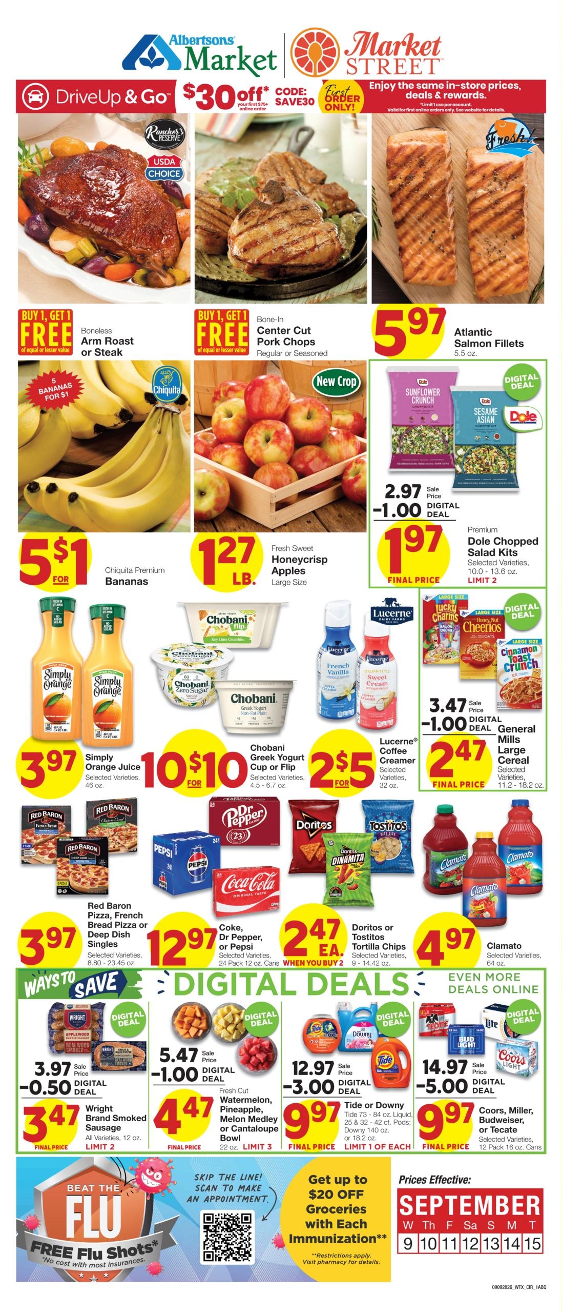 Albertsons Market weekly ad page 1