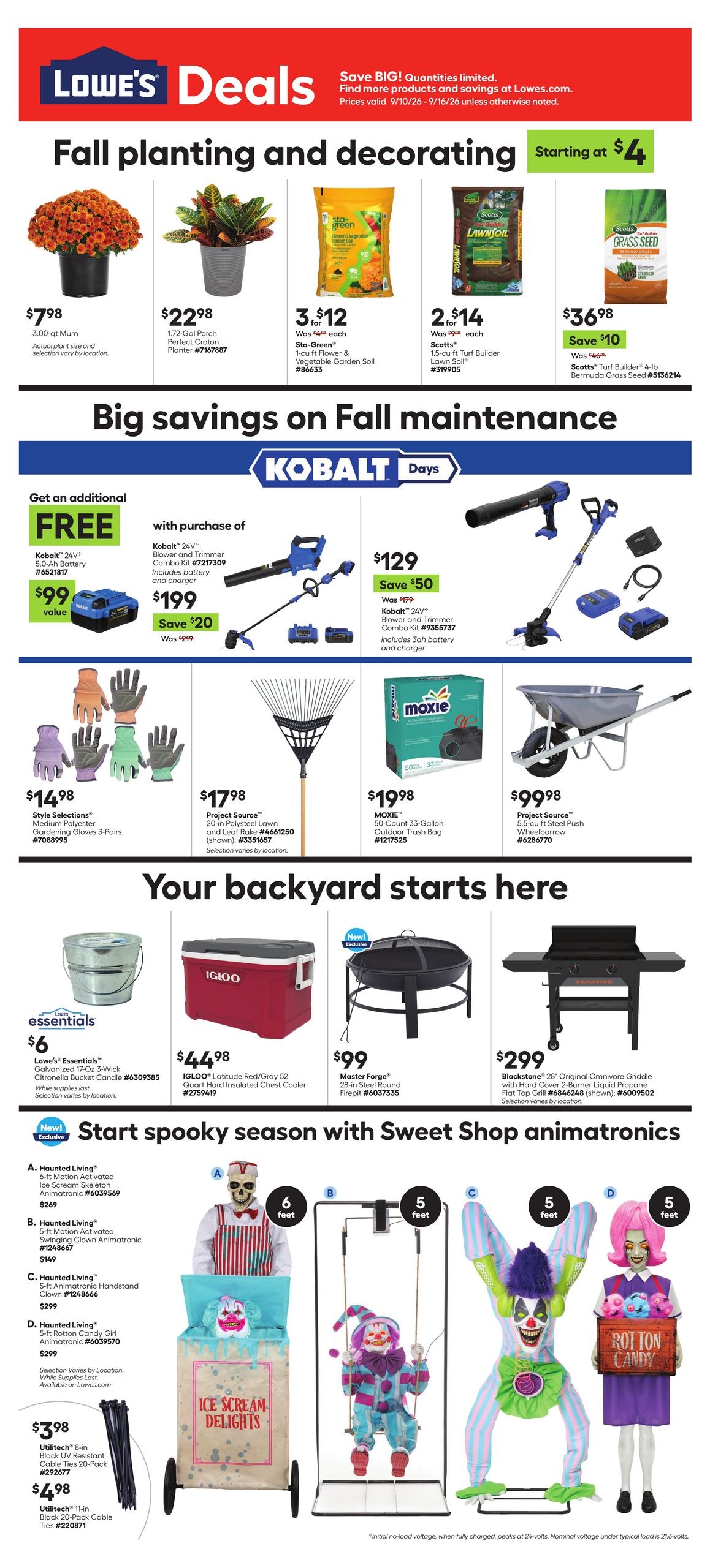 Lowe's weekly ad page 1